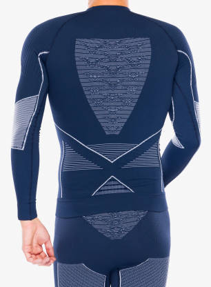 Funkční mikina X-Bionic Energy Accumulator 4.0 Shirt Round Neck - marine/optical white