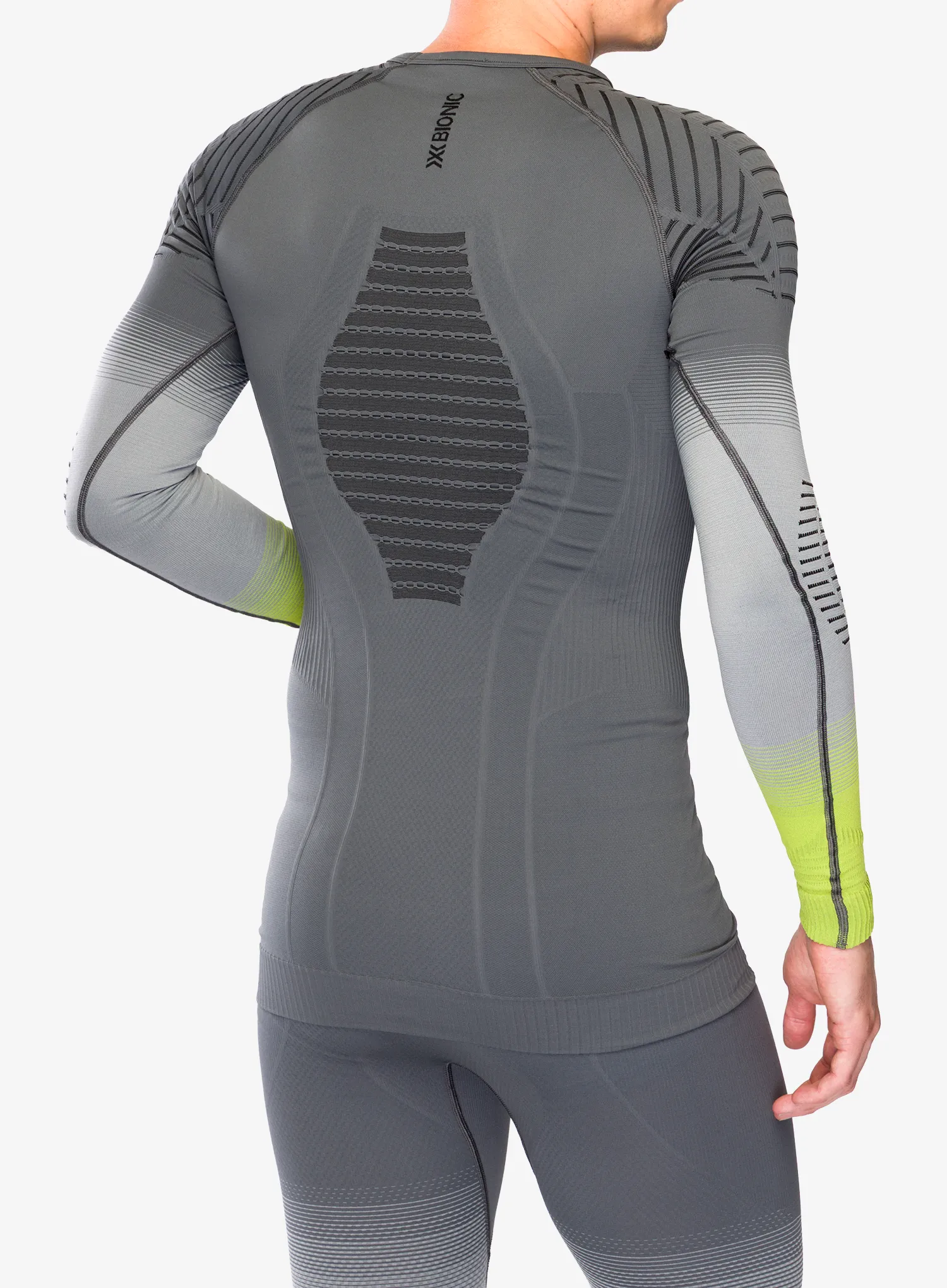 Funkční mikina X-Bionic Invent Fx Shirt LS - rhino grey/l.grey/canary