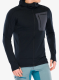 Outdoorova mikina Norrona Falketind Power Grid Hood - caviar black