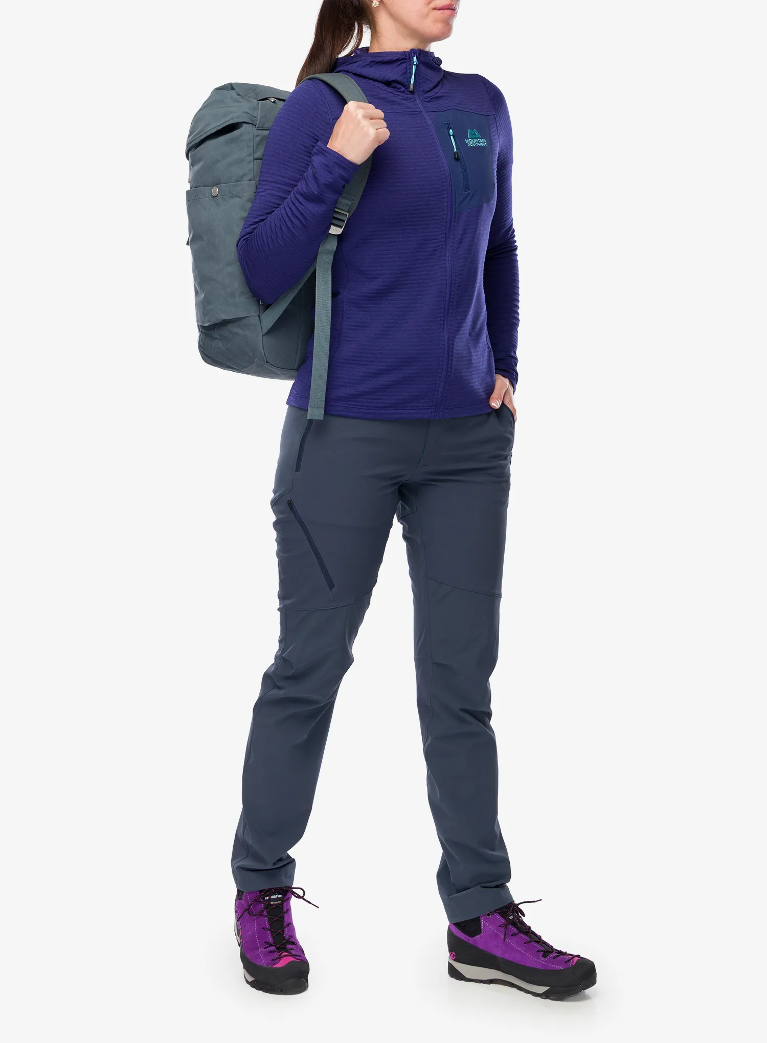 Dámská mikina na lezení Mountain Equipment Lumiko Hooded Jacket - amethyst/medieval