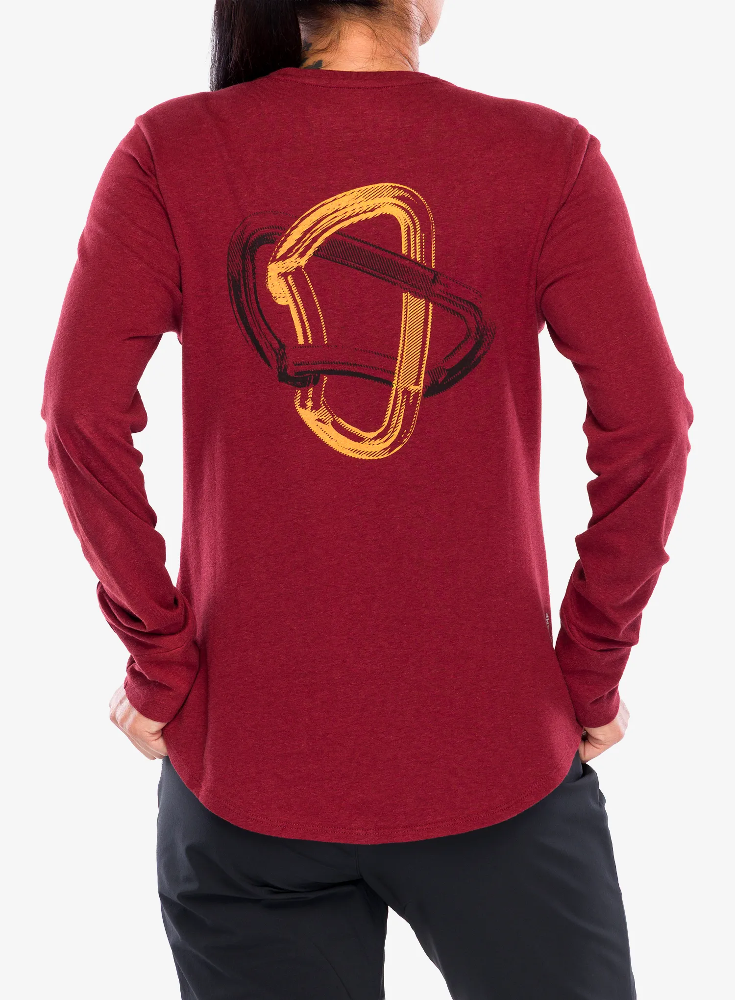 Dámská lezecká mikina Salewa Lavaredo Hemp L/S Tee - syrah