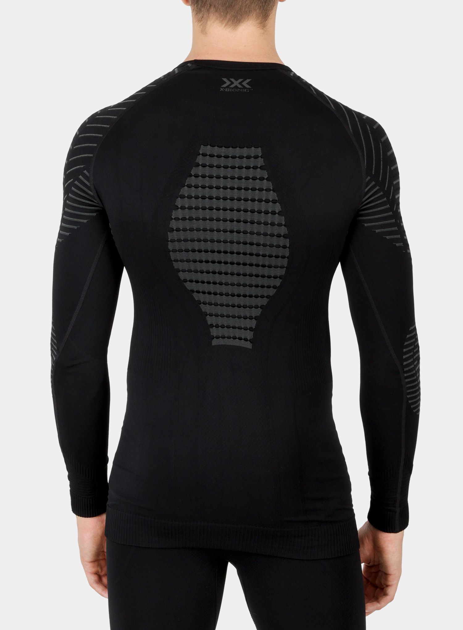 Mikina X-Bionic Invent 4.0 Shirt Round Neck SG L/S - black/charcoal