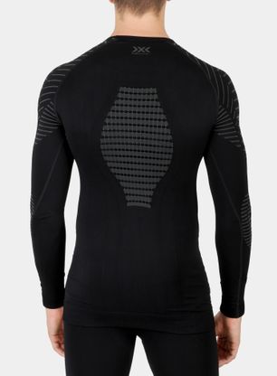 Mikina X-Bionic Invent 4.0 Shirt Round Neck SG L/S - black/charcoal