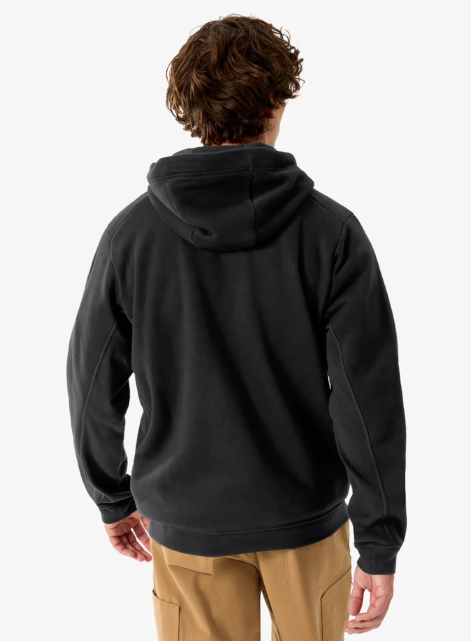 Mikina s kapucí Arcteryx Emblem Fleece Full-Zip Hoody - black