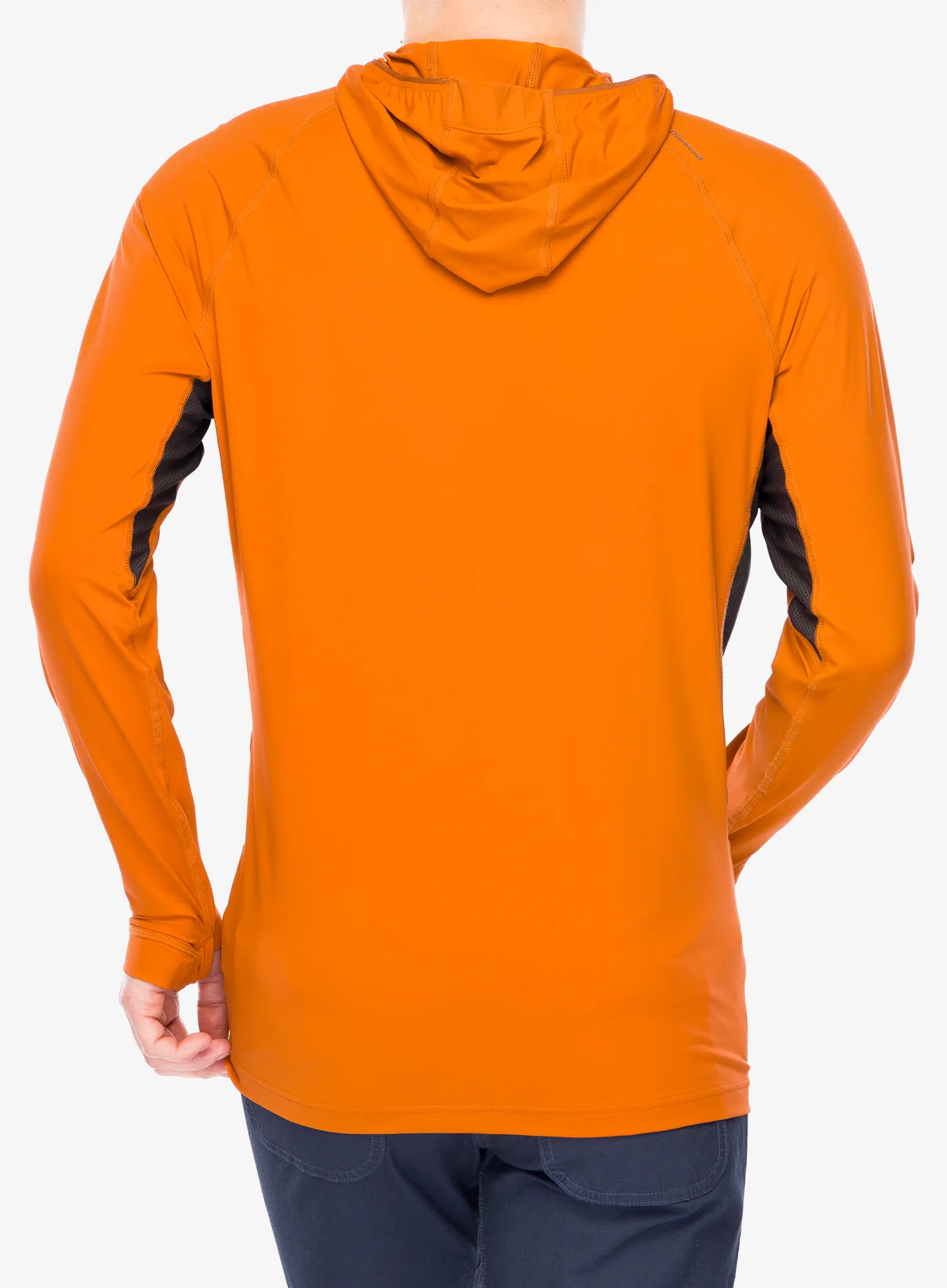 Mikina s kapucí Black Diamond Alpenglow Pro Hoody - saffron