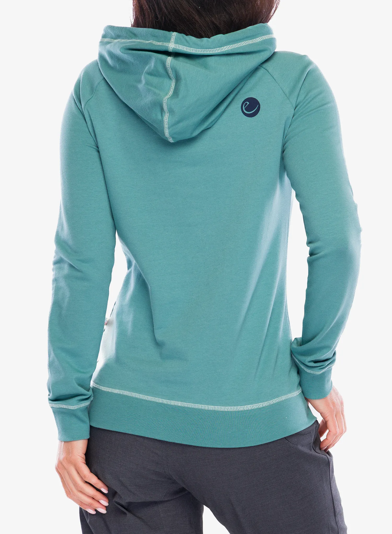 Dámská mikina s kapucí Edelrid Tecu Hoody  - mineral blue
