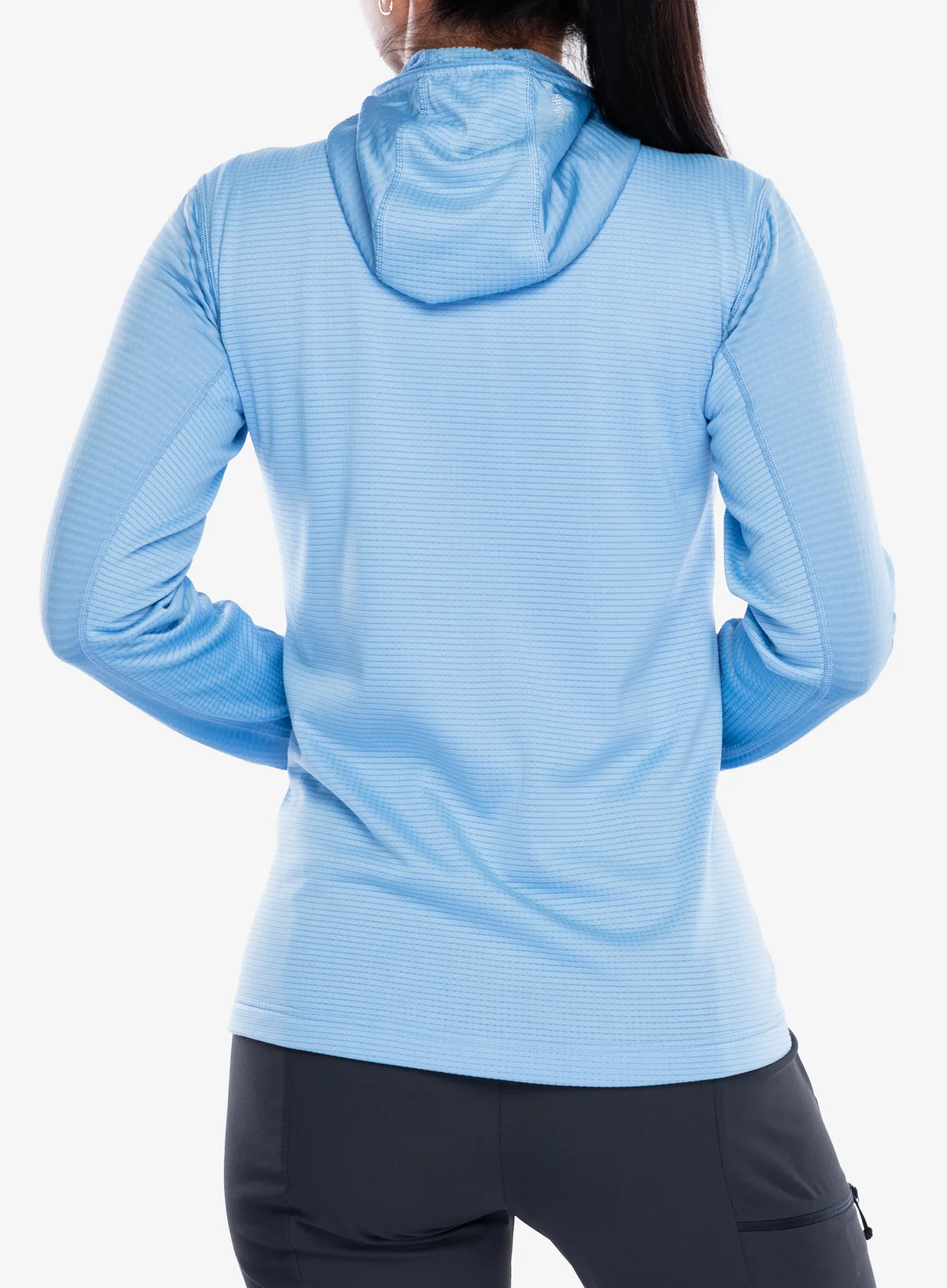 Dámská mikina s kapucí Haglofs L.I.M Mid Multi II Hood - sky blue