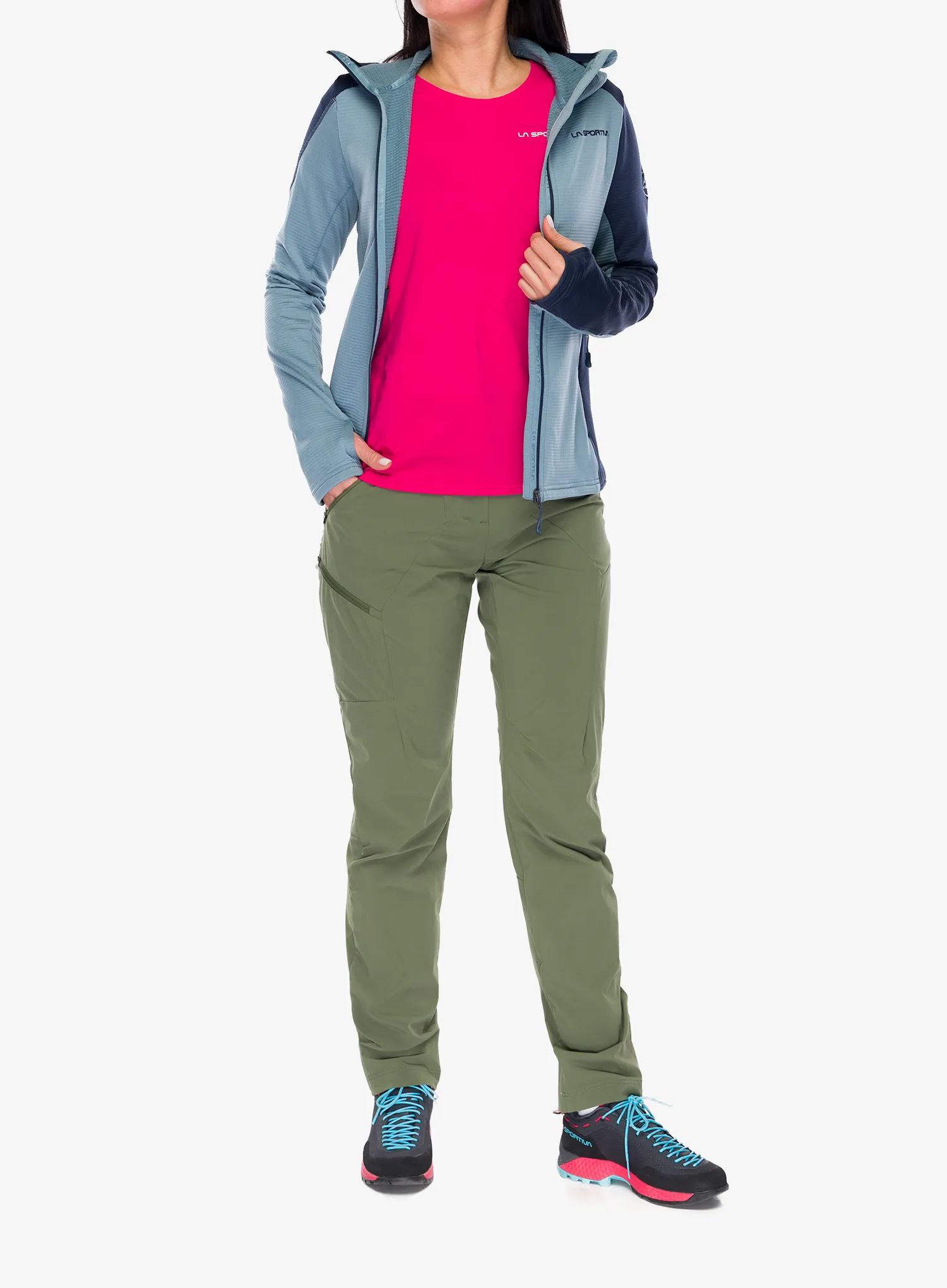 Dámská mikina s kapucí La Sportiva Chill Thermal Hoody - limestone/night sky
