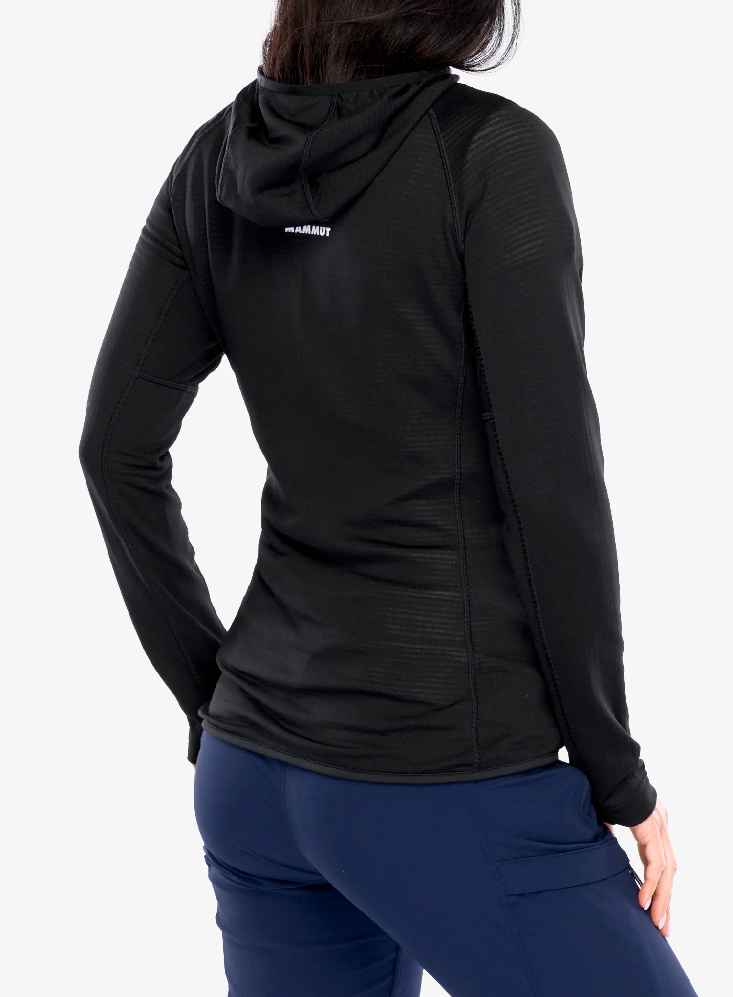 Dámská mikina s kapucí Mammut Aenergy Light ML Hooded Jacket - black