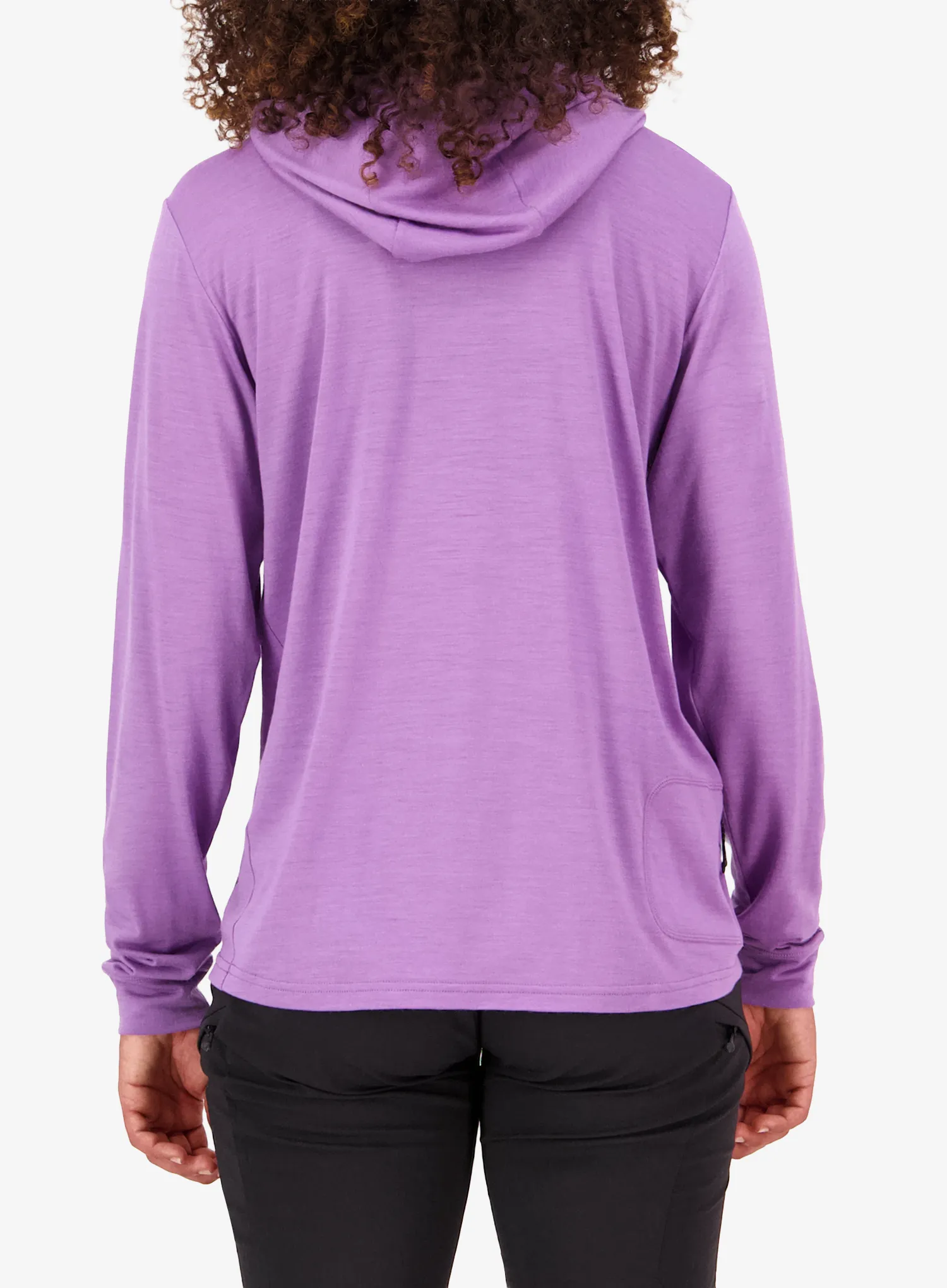 Dámská mikina s kapucí Mons Royale Pivot Merino Long Sleeve Hood - bloom