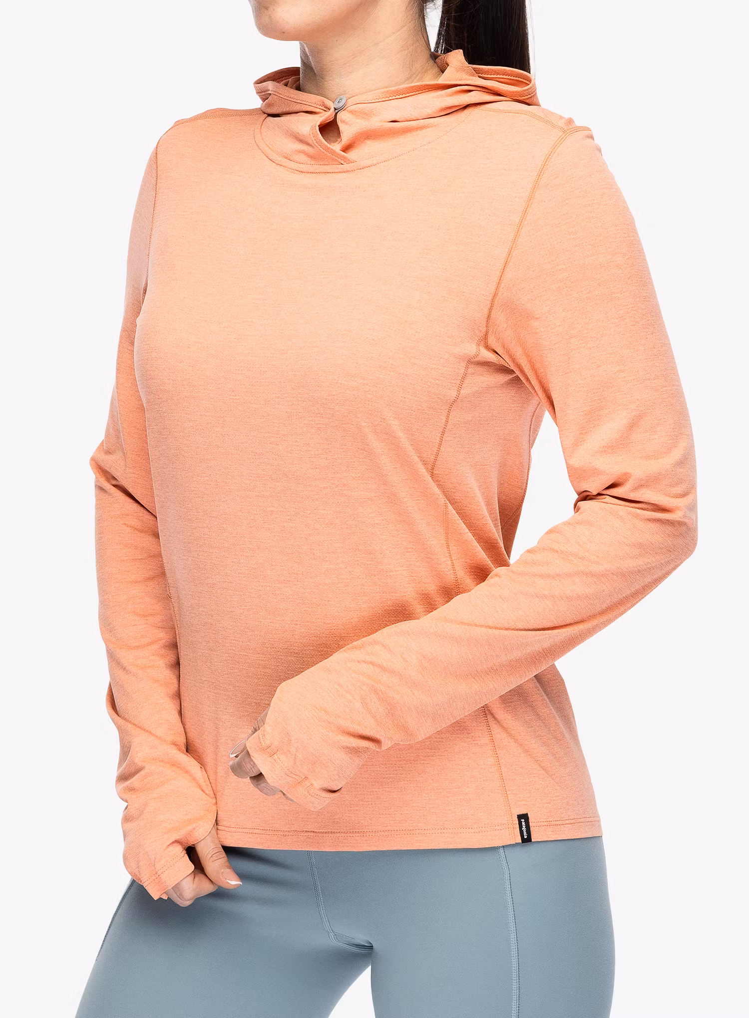 Dámská mikina s kapucí Patagonia Cap Cool Sun Hoody - m.melon/peach sherbet x-dye