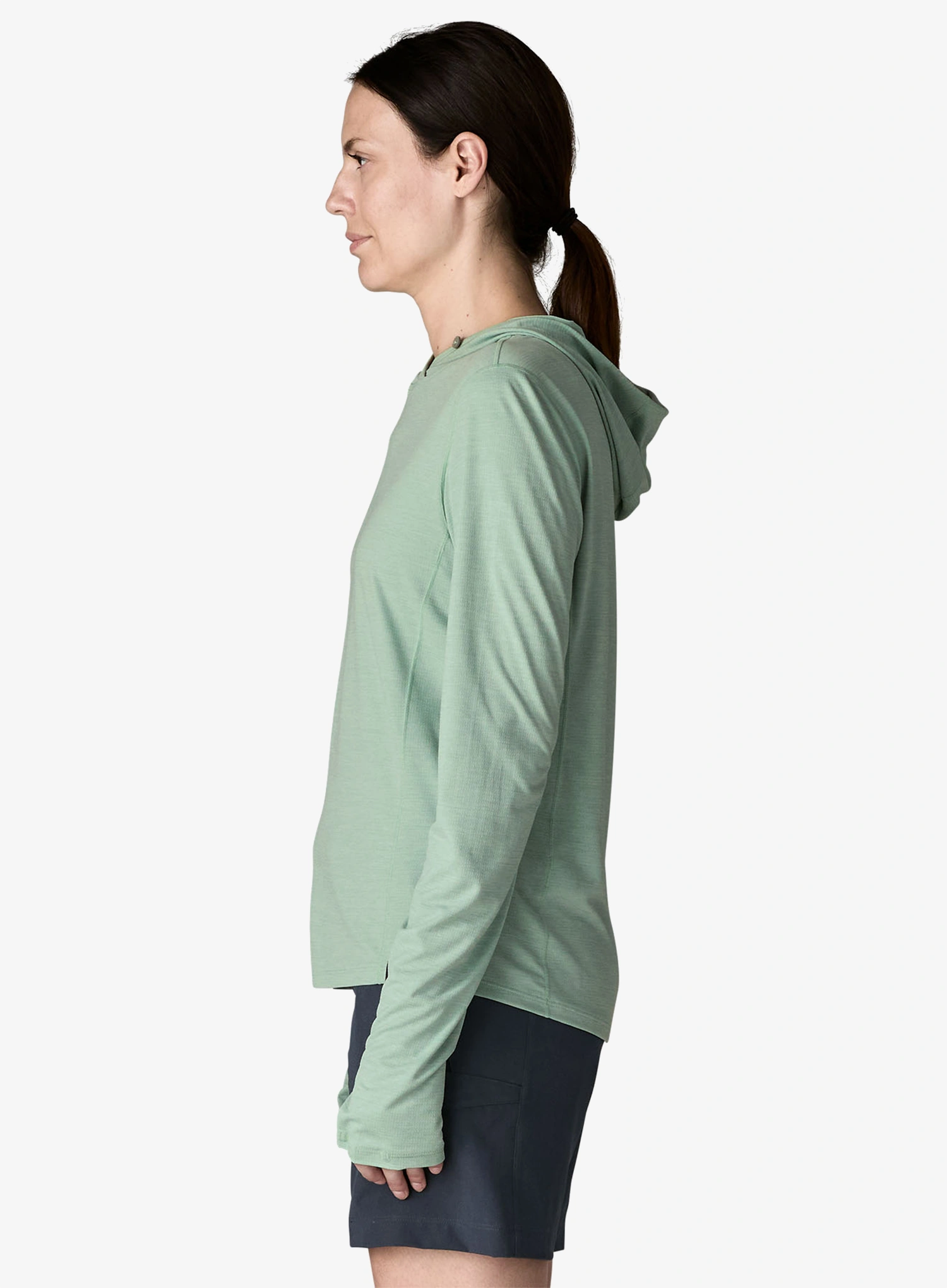 Dámská mikina s kapucí Patagonia Cap Cool Sun Hoody - thermal blue/thin ice x-dye