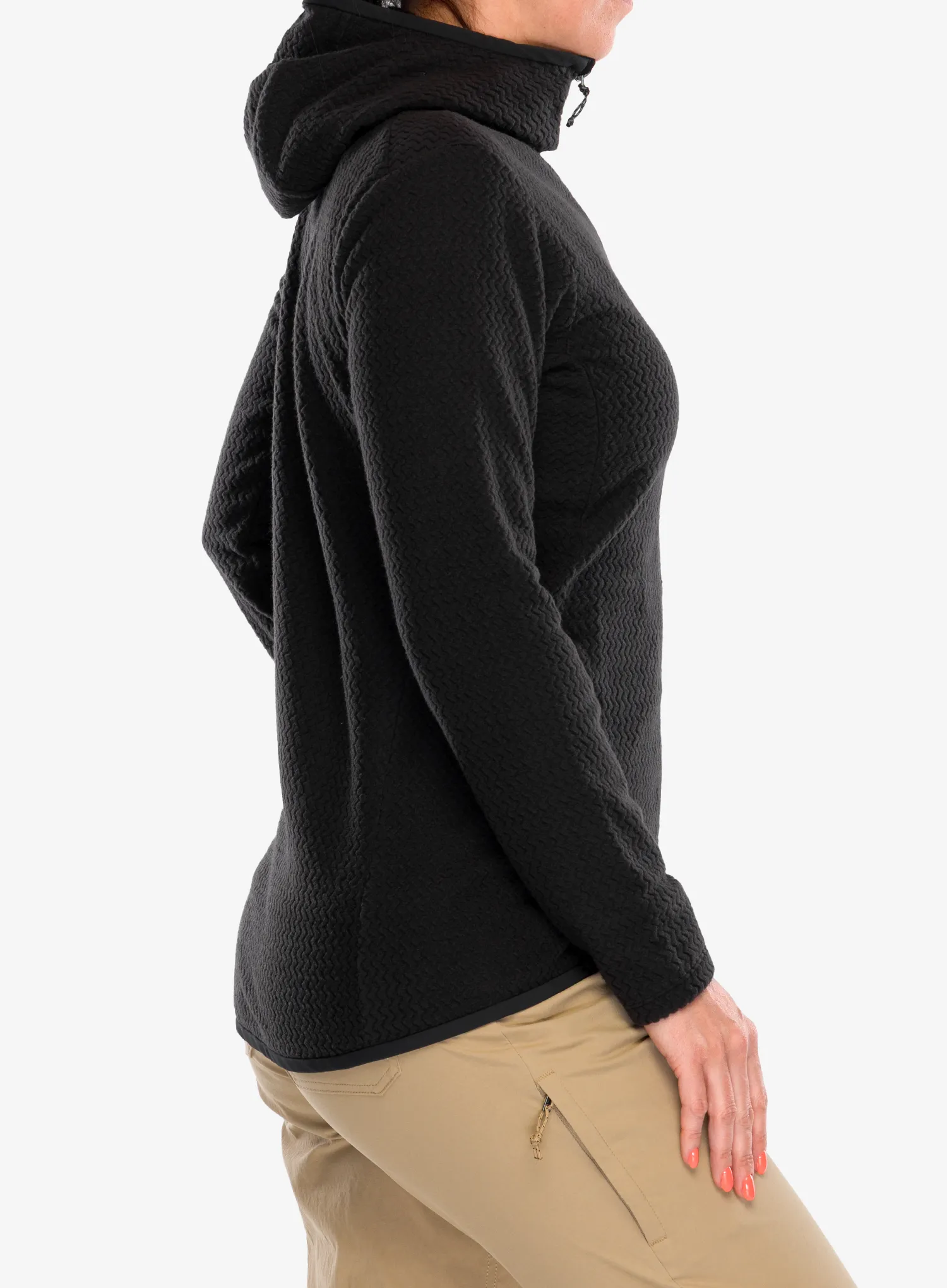Dámská mikina s kapucí Patagonia R1 Air Full-Zip Hoody - black