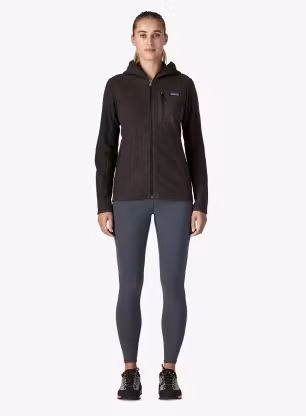 Dámská mikina s kapucí Patagonia R1 Air Full-Zip Hoody - black