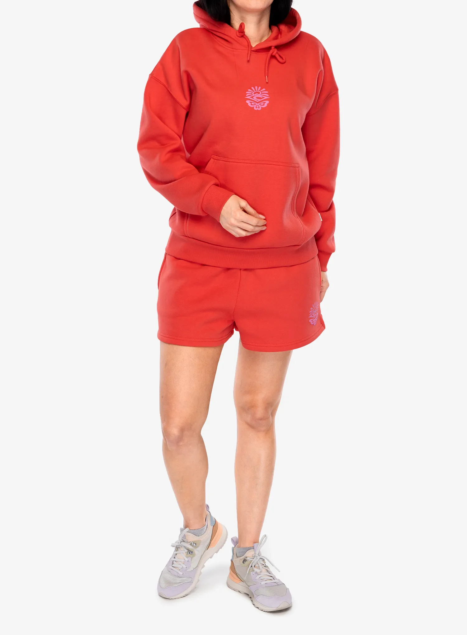 Dámská mikina s kapucí Rip Curl Icons Of Surf Heritage Hood - hibiscus red