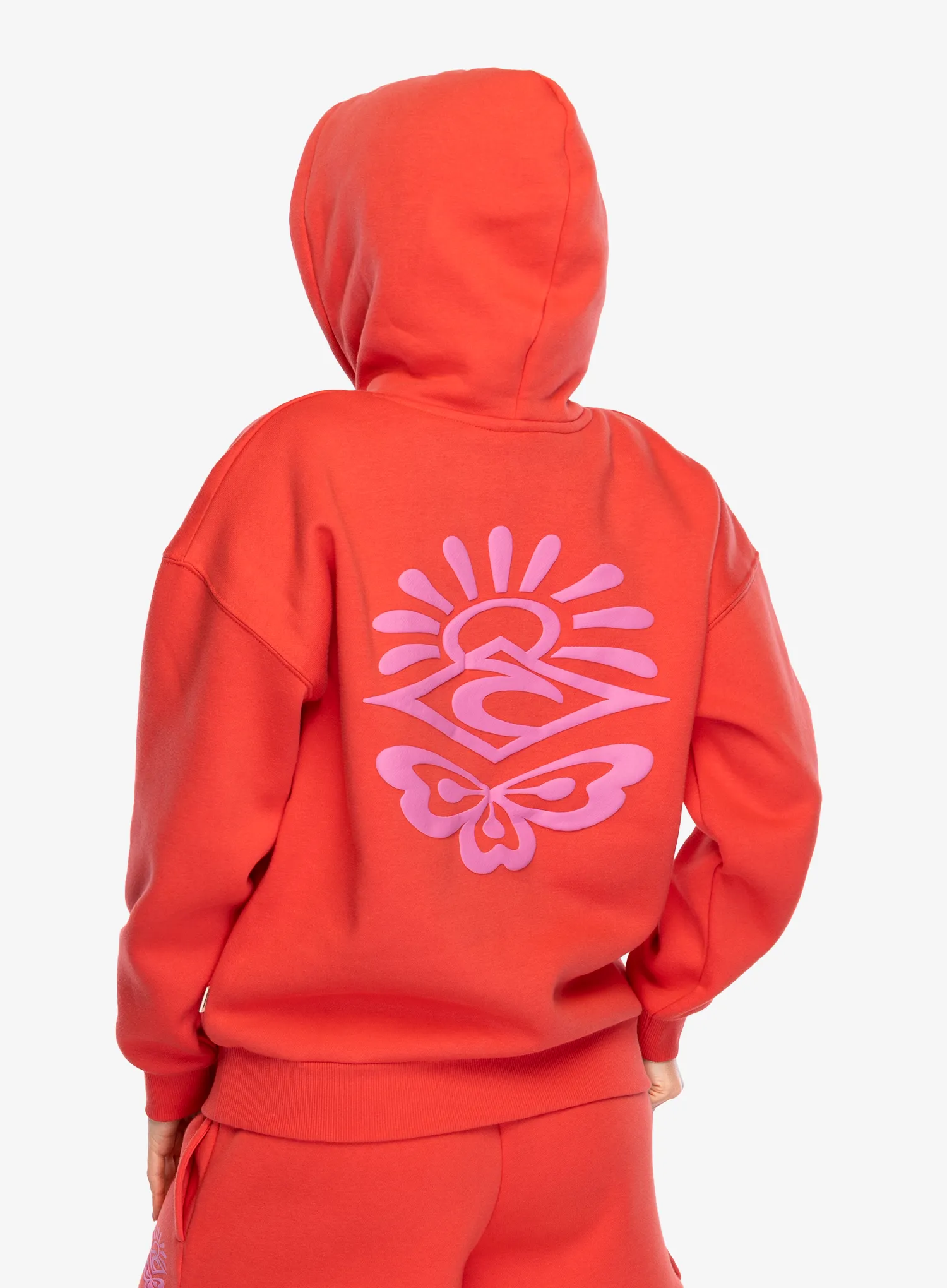 Dámská mikina s kapucí Rip Curl Icons Of Surf Heritage Hood - hibiscus red