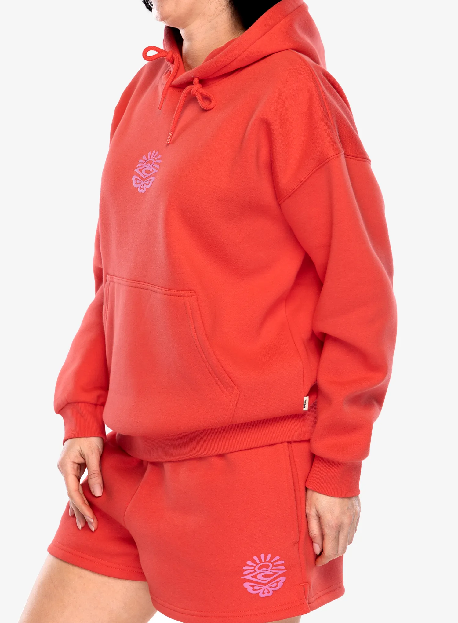 Dámská mikina s kapucí Rip Curl Icons Of Surf Heritage Hood - hibiscus red