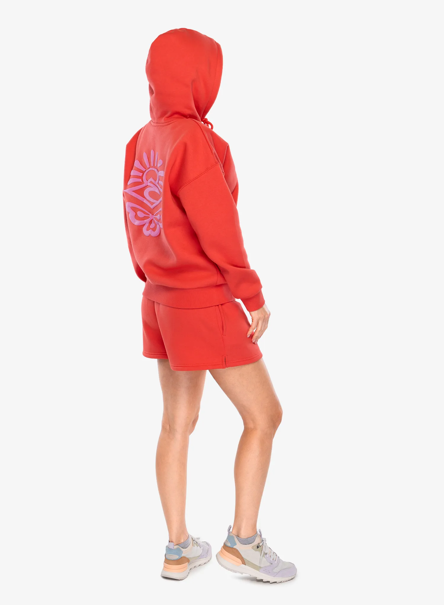 Dámská mikina s kapucí Rip Curl Icons Of Surf Heritage Hood - hibiscus red