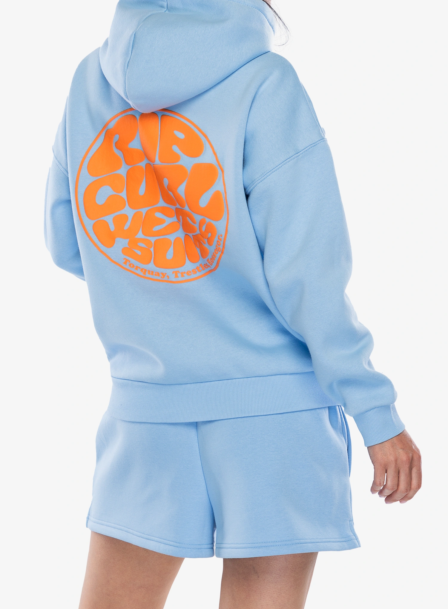 Dámská mikina s kapucí Rip Curl Icons Of Surf Heritage Hood - mid blue/orange