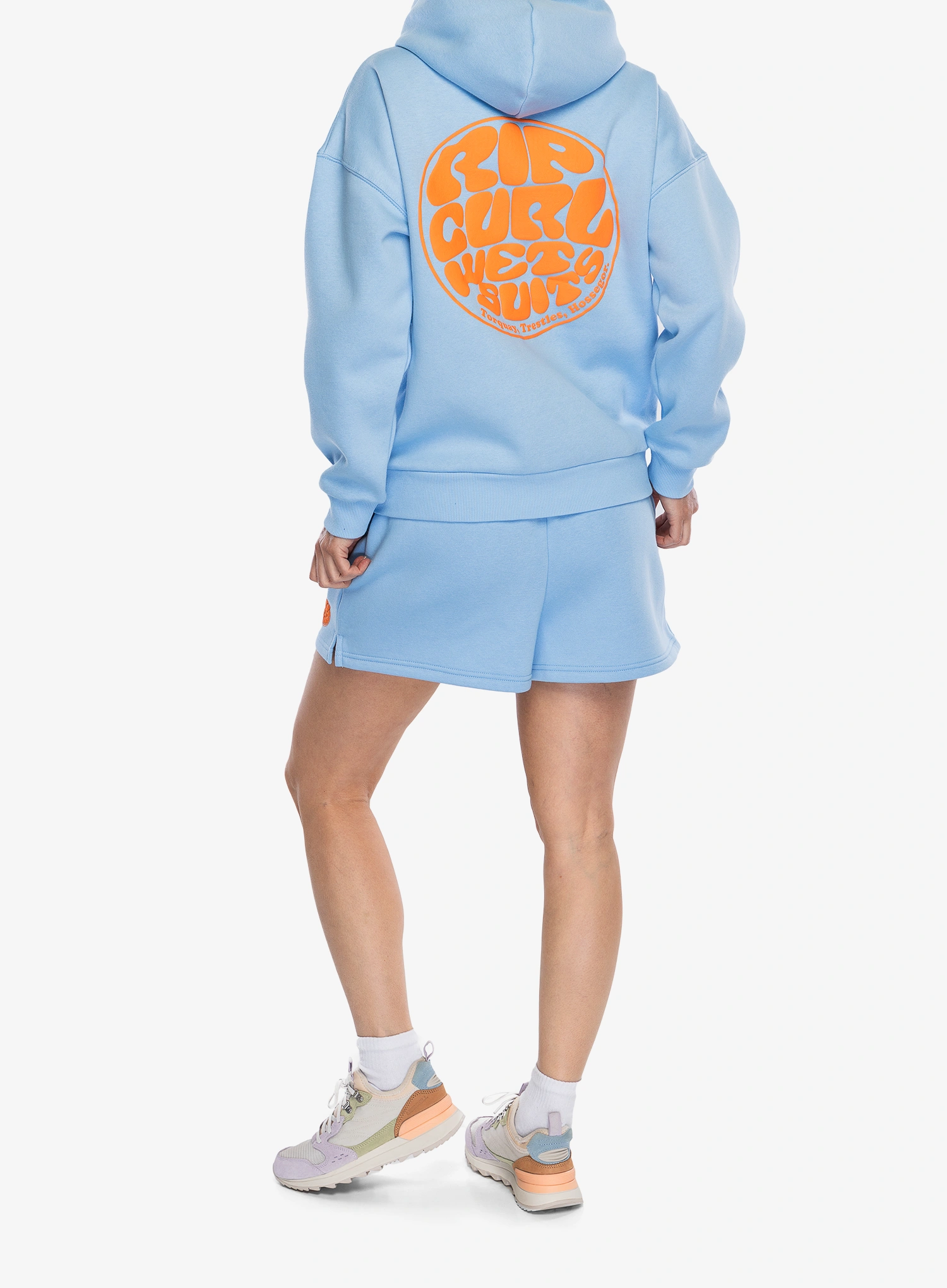 Dámská mikina s kapucí Rip Curl Icons Of Surf Heritage Hood - mid blue/orange