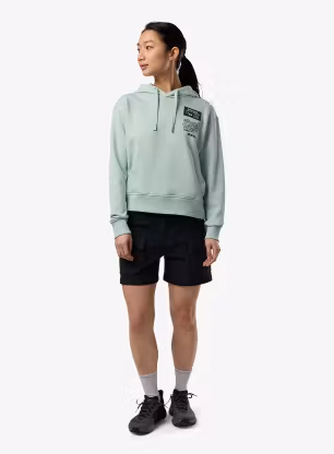 Dámská mikina s kapucí Rossignol Waterfall Hoodie - silt green