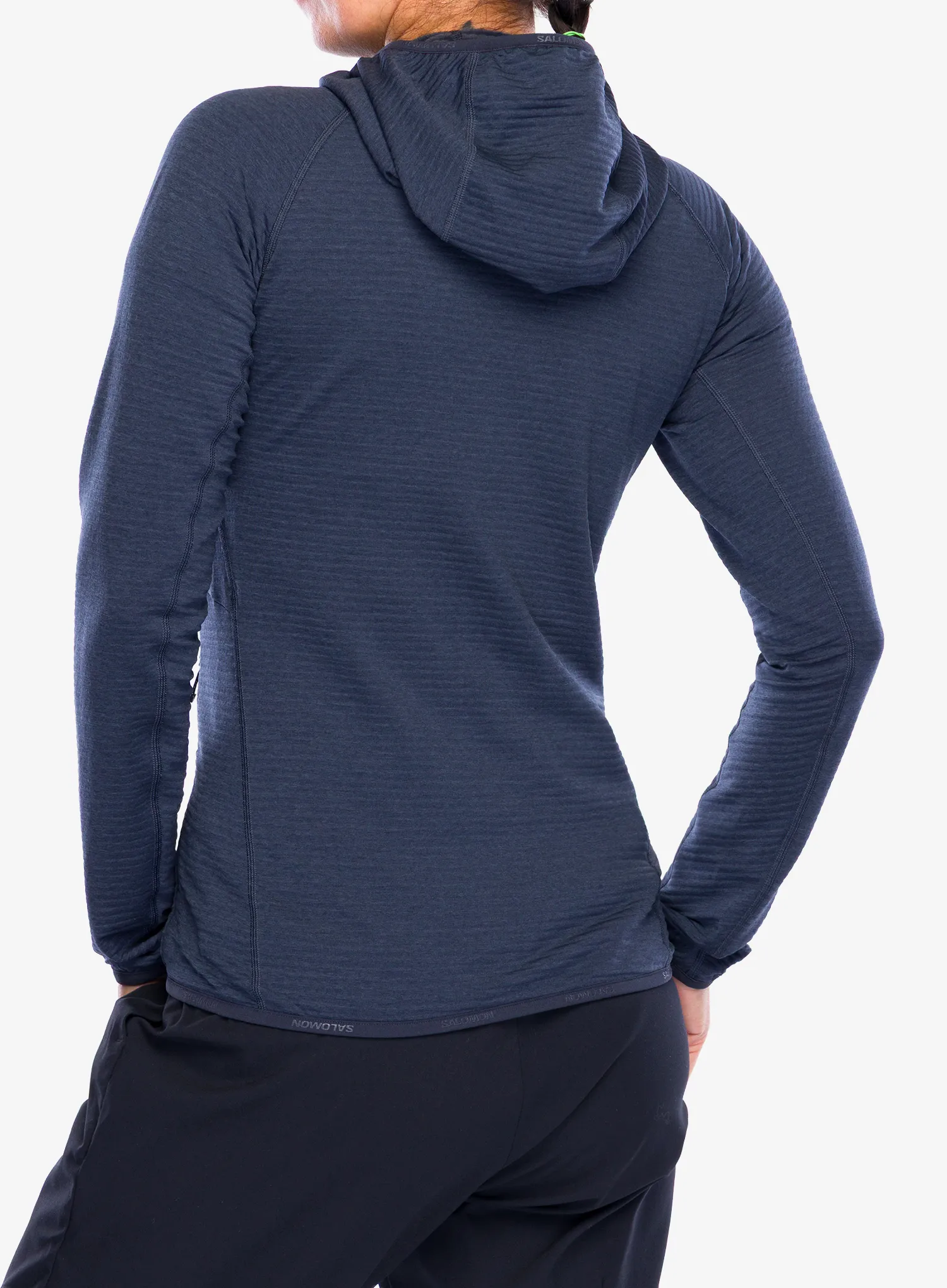Dámská mikina s kapucí Salomon Essential Lightwarm Hoodie - blue nights