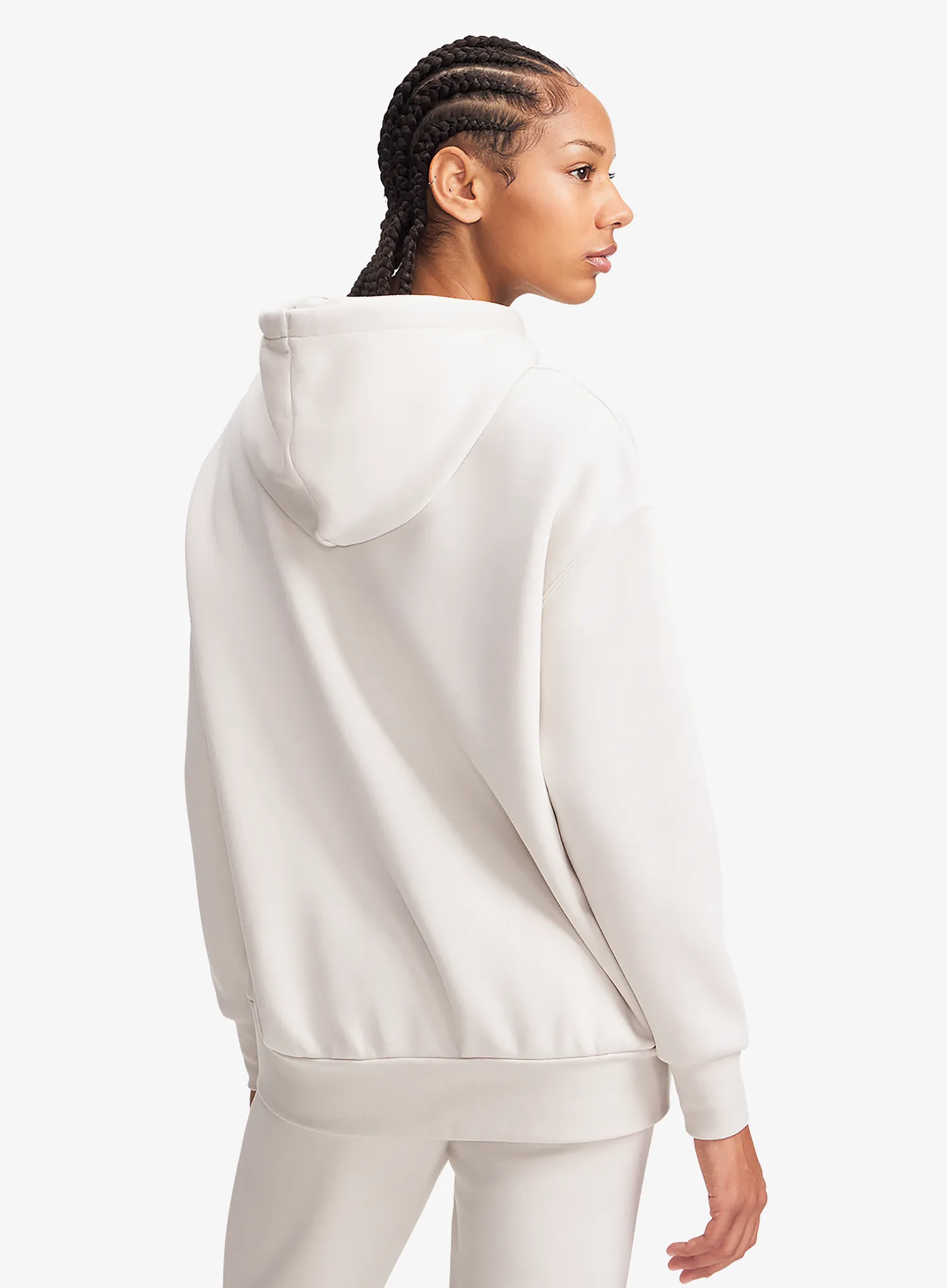 Dámská mikina s kapucí Under Armour Icon Fleece OS Hoodie - summit white/white