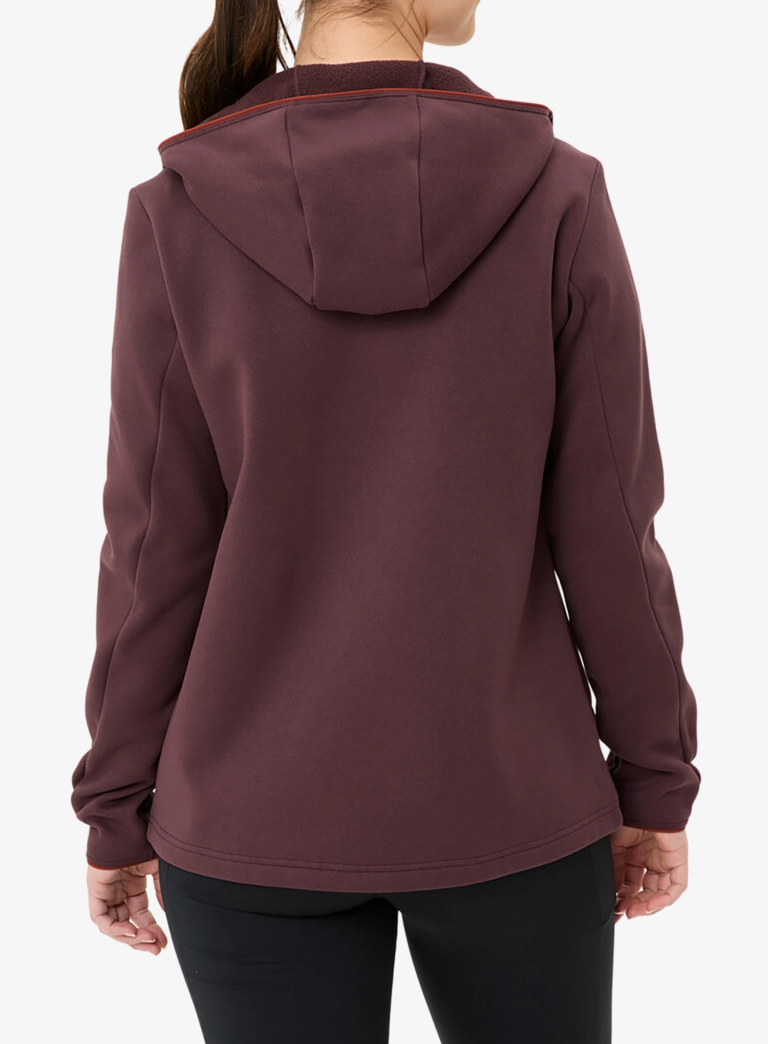 Dámská mikina s kapucí Vaude Idris Fleece Hoody - dark oak