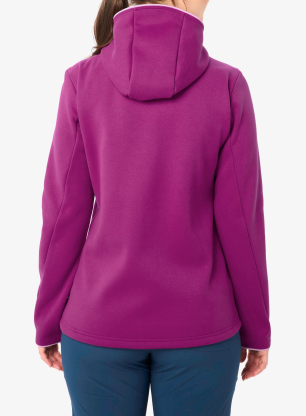 Dámská mikina s kapucí Vaude Idris Fleece Hoody - pink orchid