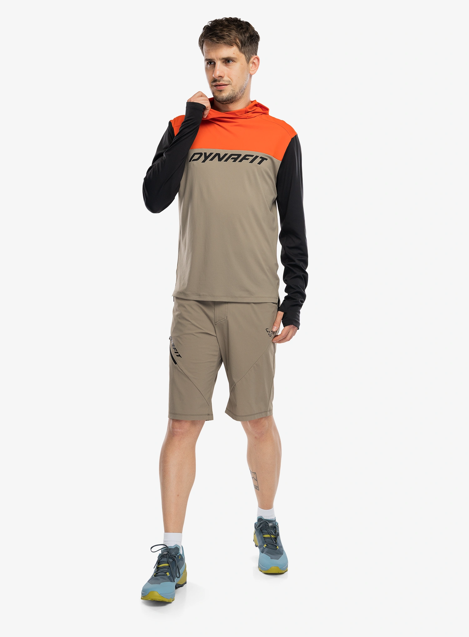 Mikina s kapucí Dynafit Traverse Sun Hoody - fallen rock