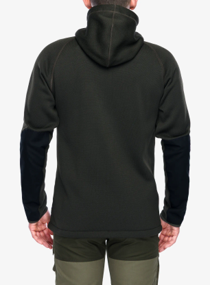 Mikina s kapucí Fjallraven Ovik Fleece Hoodie - deep forest