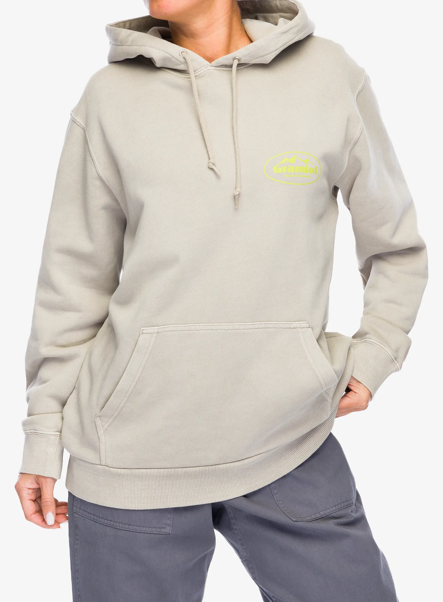 Mikina s kapucí Gramicci Mountaineering Hooded Sweatshirt - pigment oat