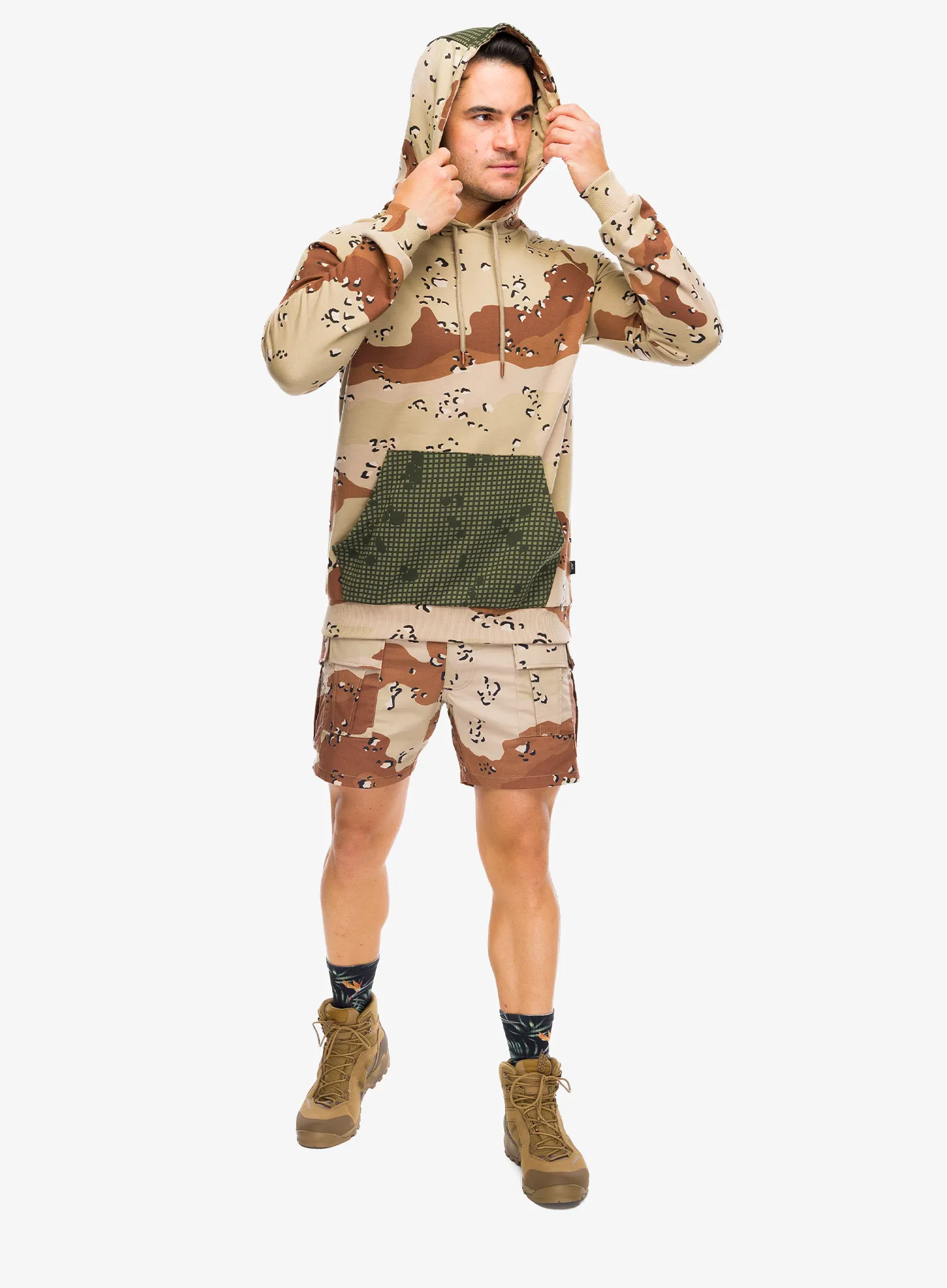 Mikina s kapucí Helikon-Tex Hoodie 6 Color&DNC - color desert