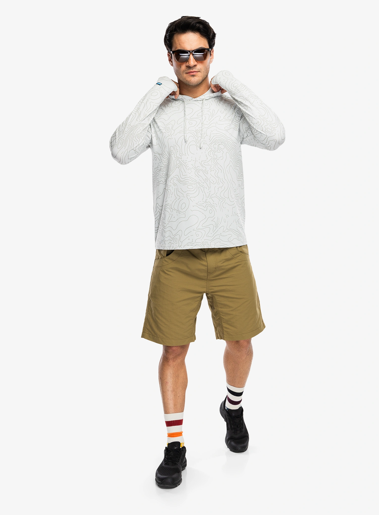 Mikina s kapucí Kavu Sunday Hoodie - stone topo