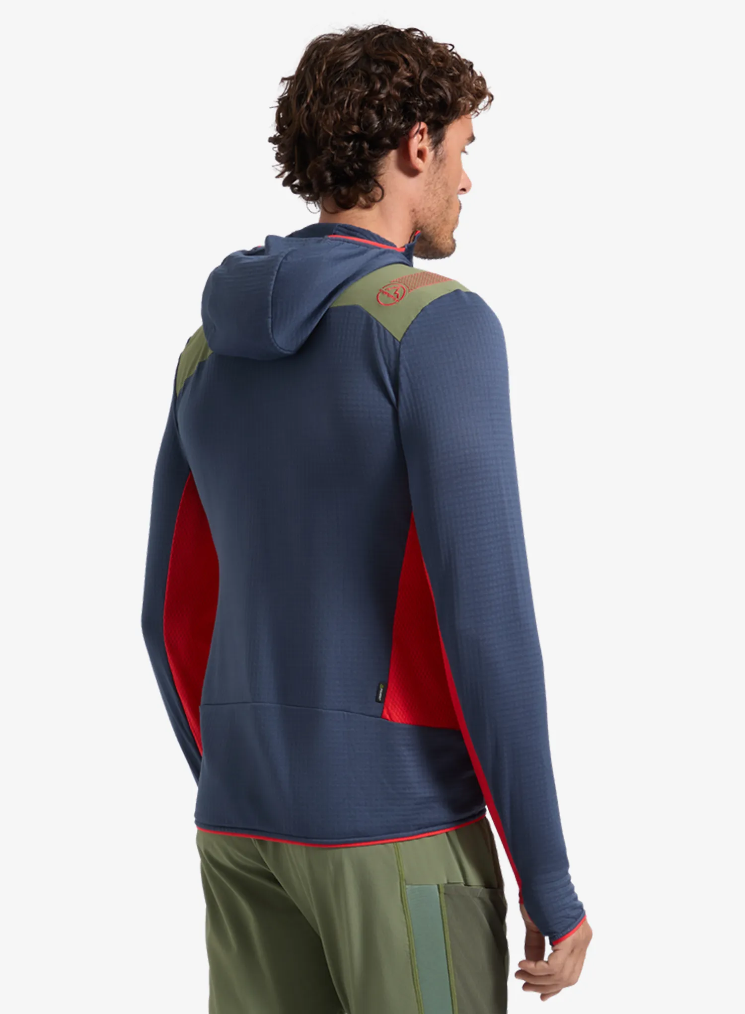 Mikina s kapucí La Sportiva Aequilibrium Thermal Hoody - night sky/mountain red