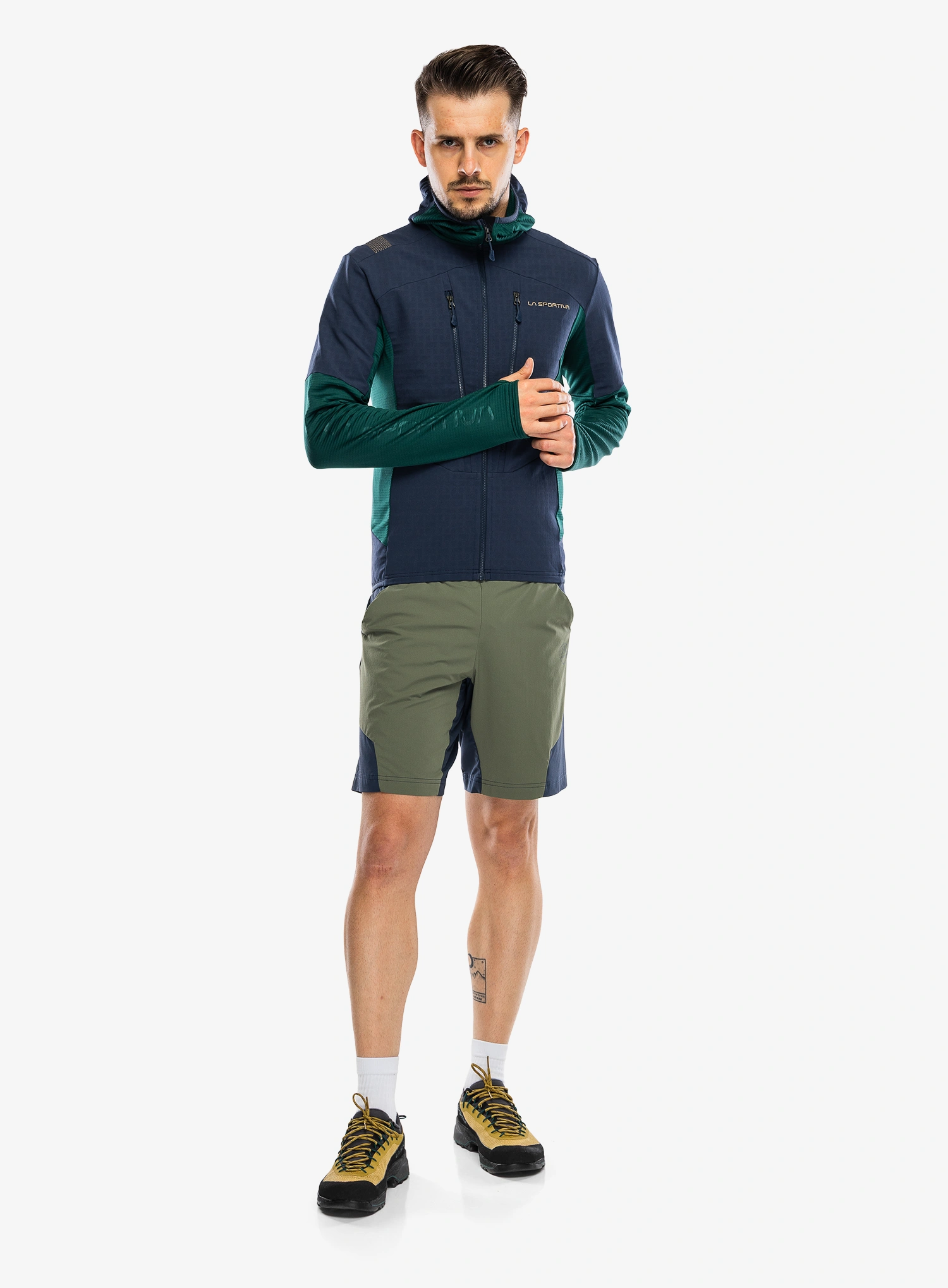 Mikina s kapucí La Sportiva Session Tech Hoody - night sky/jungle