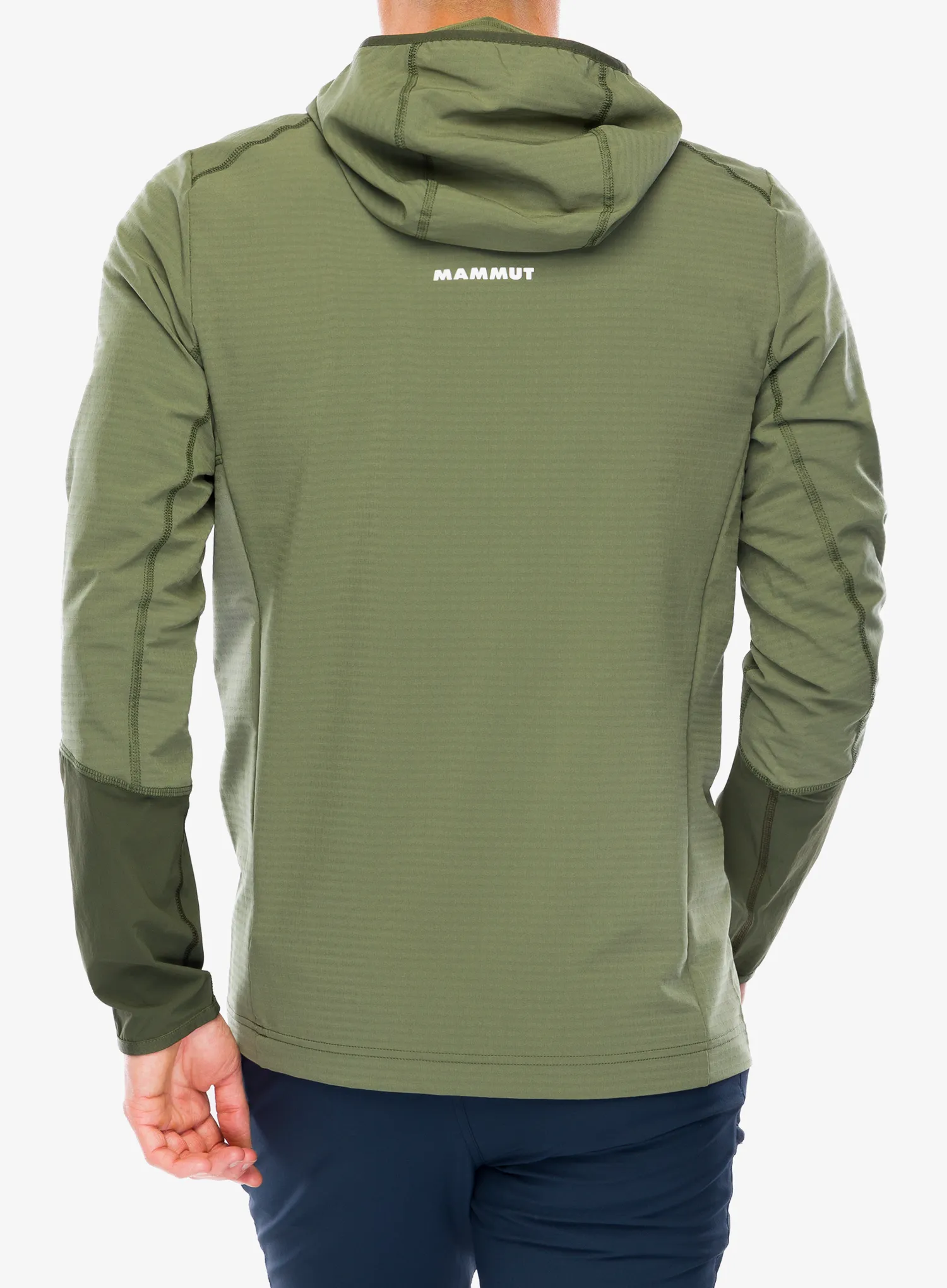 Mikina s kapucí Mammut Madris Light ML Half Zip Hoody - marsh/dark marsh