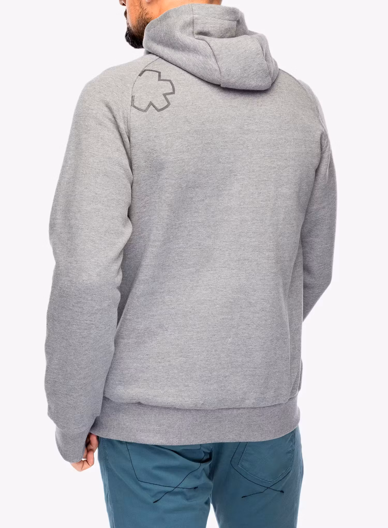Mikina s kapucí Ocun Hoodie Zipper - grey paloma/excalibur