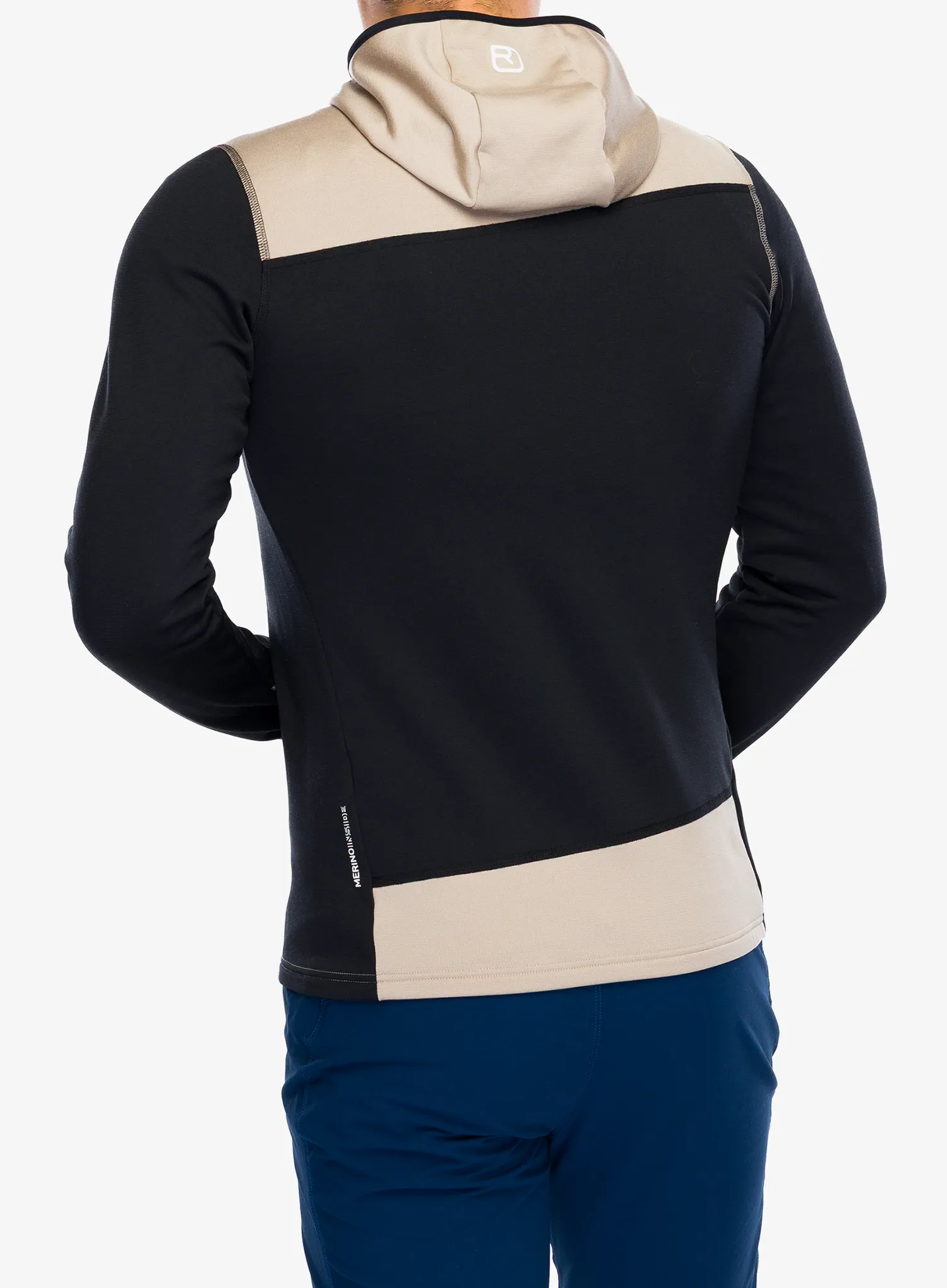 Mikina s kapucí Ortovox Fleece Light Hoody - black raven/black raven