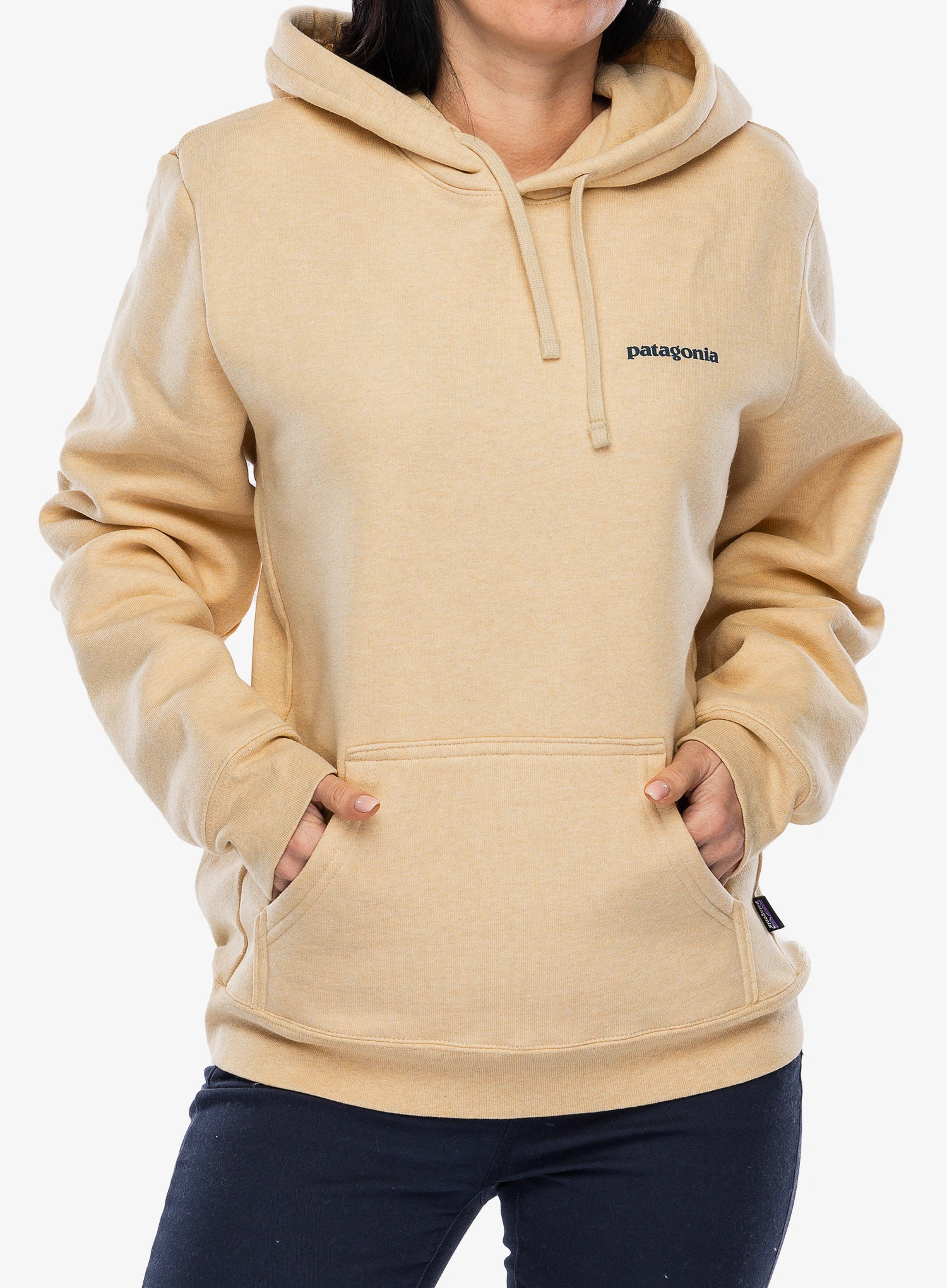 Mikina s kapucí Patagonia Boardshort Logo Uprisal Hoody - beeswax tan