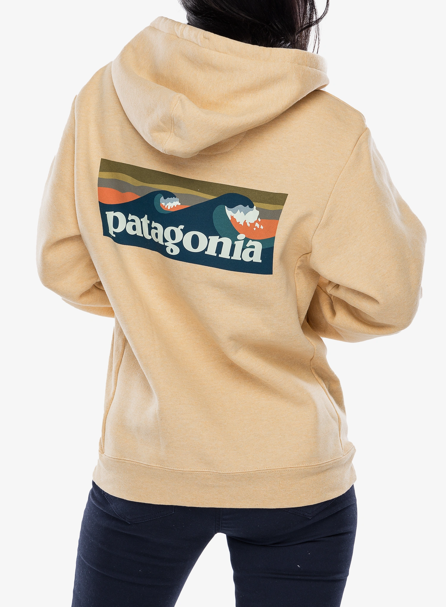 Mikina s kapucí Patagonia Boardshort Logo Uprisal Hoody - beeswax tan