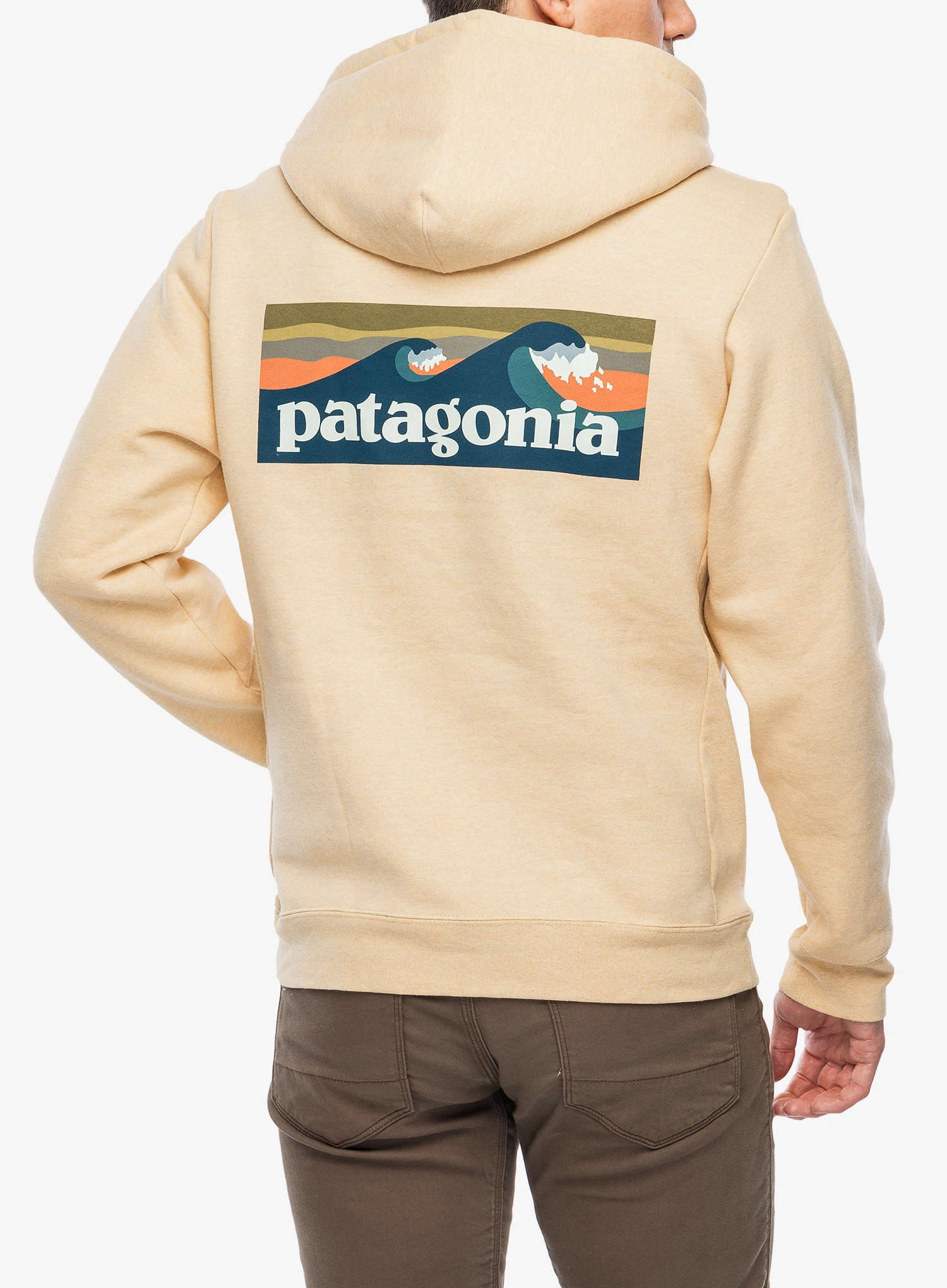 Mikina s kapucí Patagonia Boardshort Logo Uprisal Hoody - beeswax tan