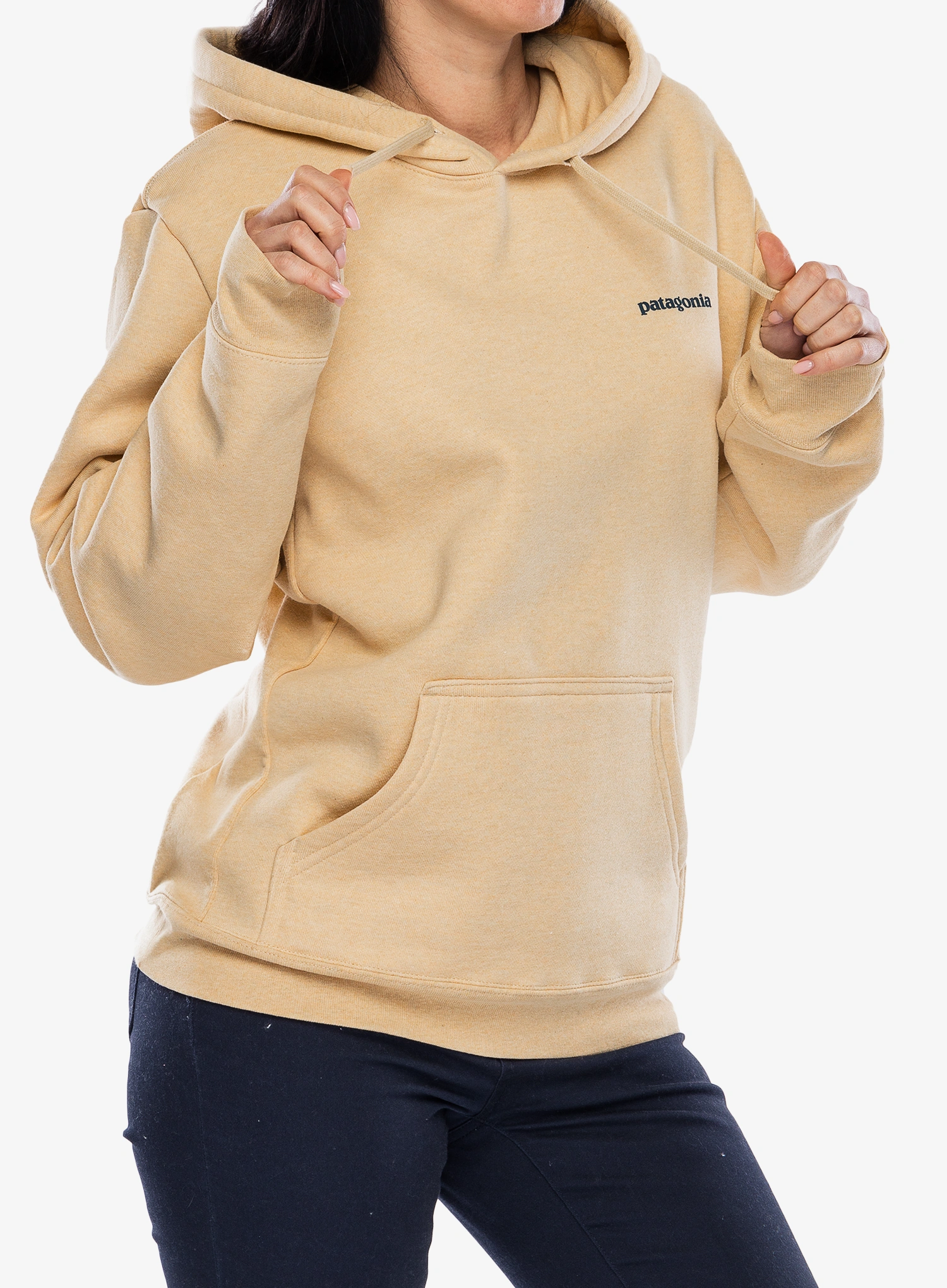 Mikina s kapucí Patagonia Boardshort Logo Uprisal Hoody - beeswax tan