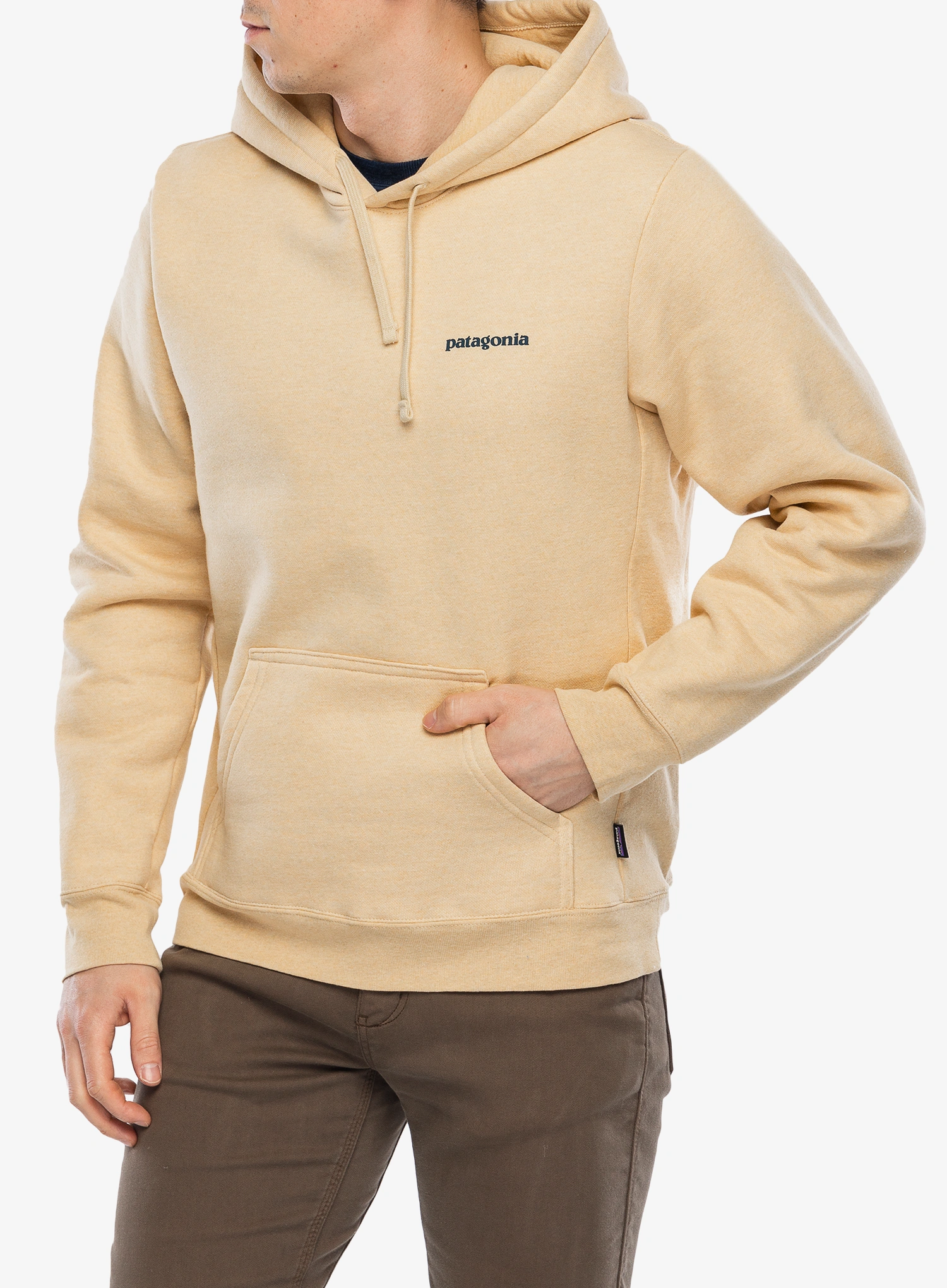 Mikina s kapucí Patagonia Boardshort Logo Uprisal Hoody - beeswax tan