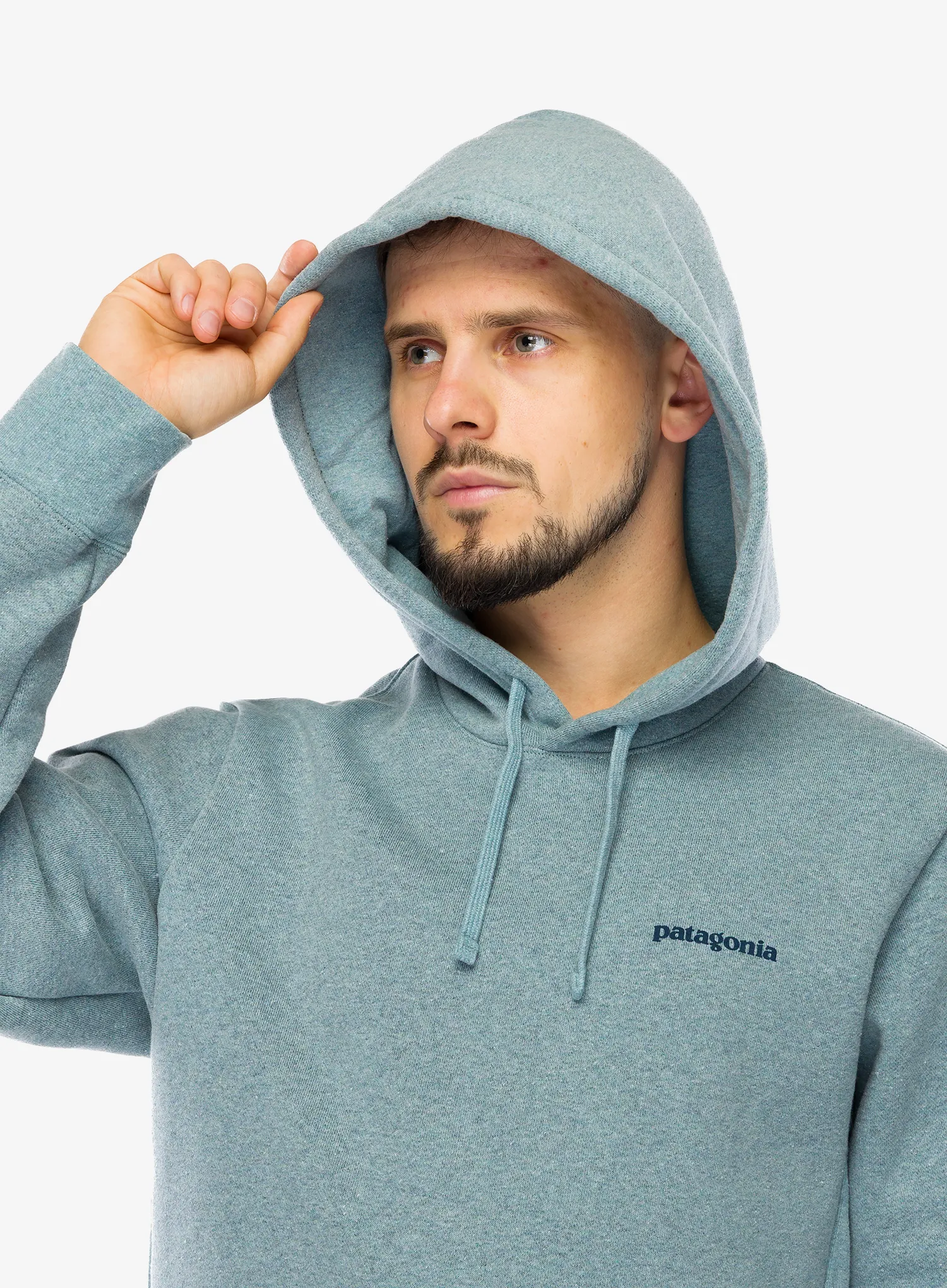 Mikina s kapucí Patagonia Boardshort Logo Uprisal Hoody - blue sage
