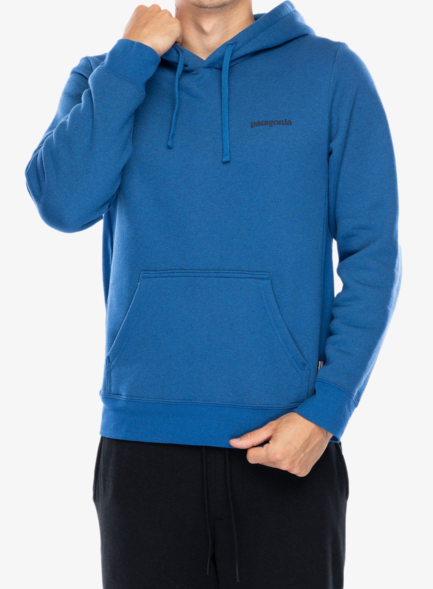 Mikina s kapucí Patagonia Boardshort Logo Uprisal Hoody - endles blue