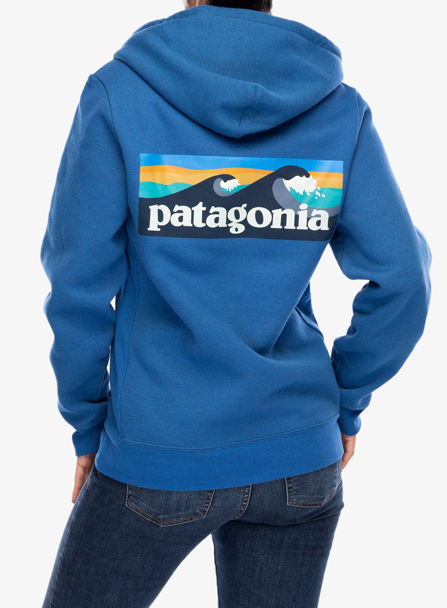 Mikina s kapucí Patagonia Boardshort Logo Uprisal Hoody - endles blue