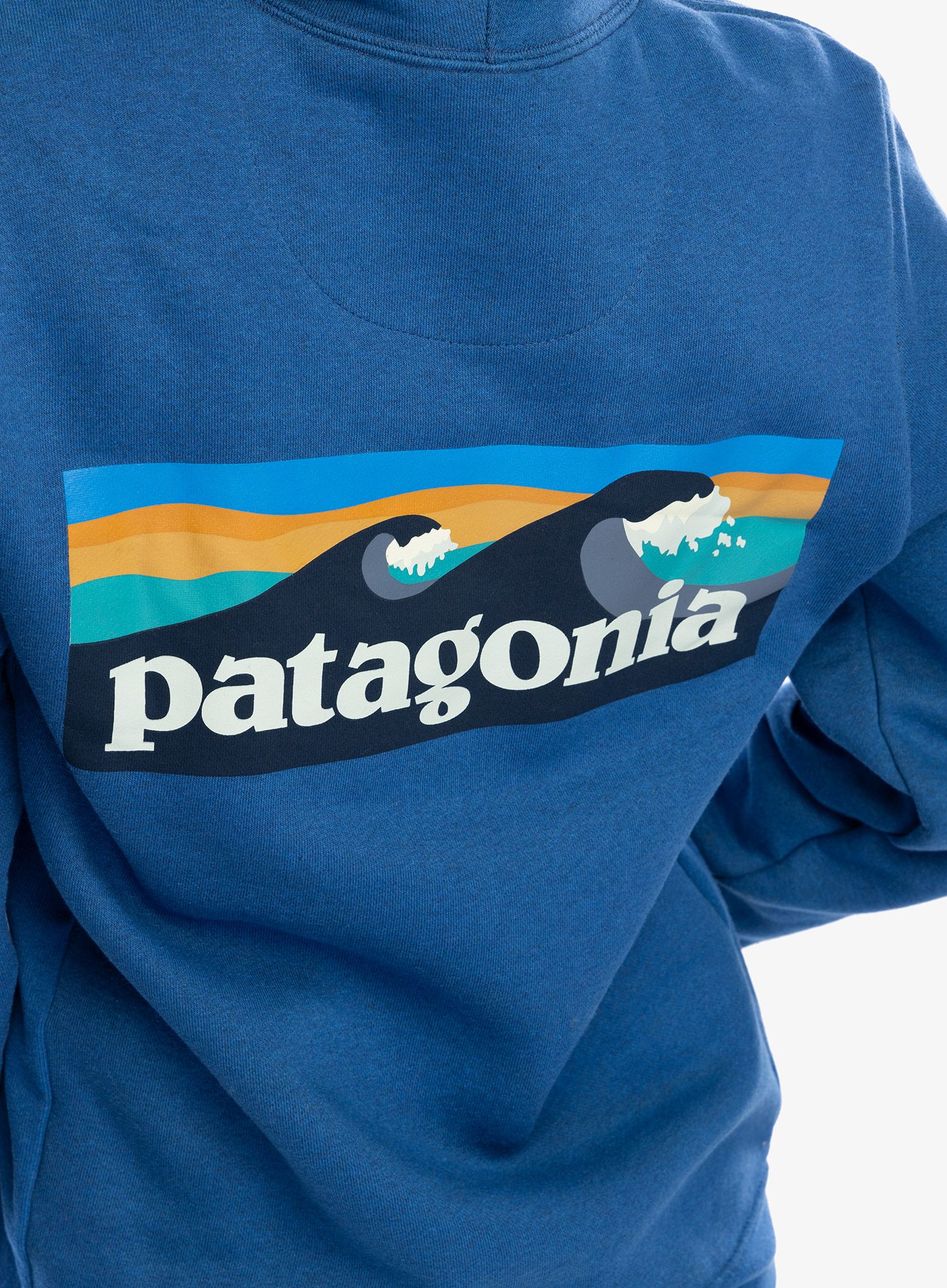 Mikina s kapucí Patagonia Boardshort Logo Uprisal Hoody - endles blue