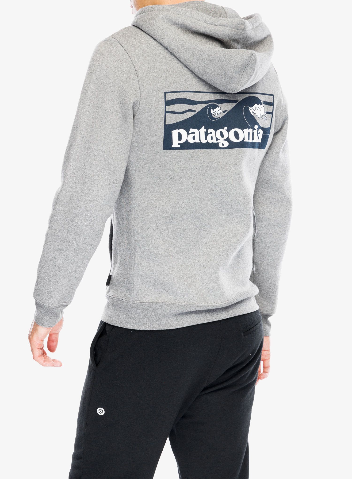 Mikina s kapucí Patagonia Boardshort Logo Uprisal Hoody - gravel heather