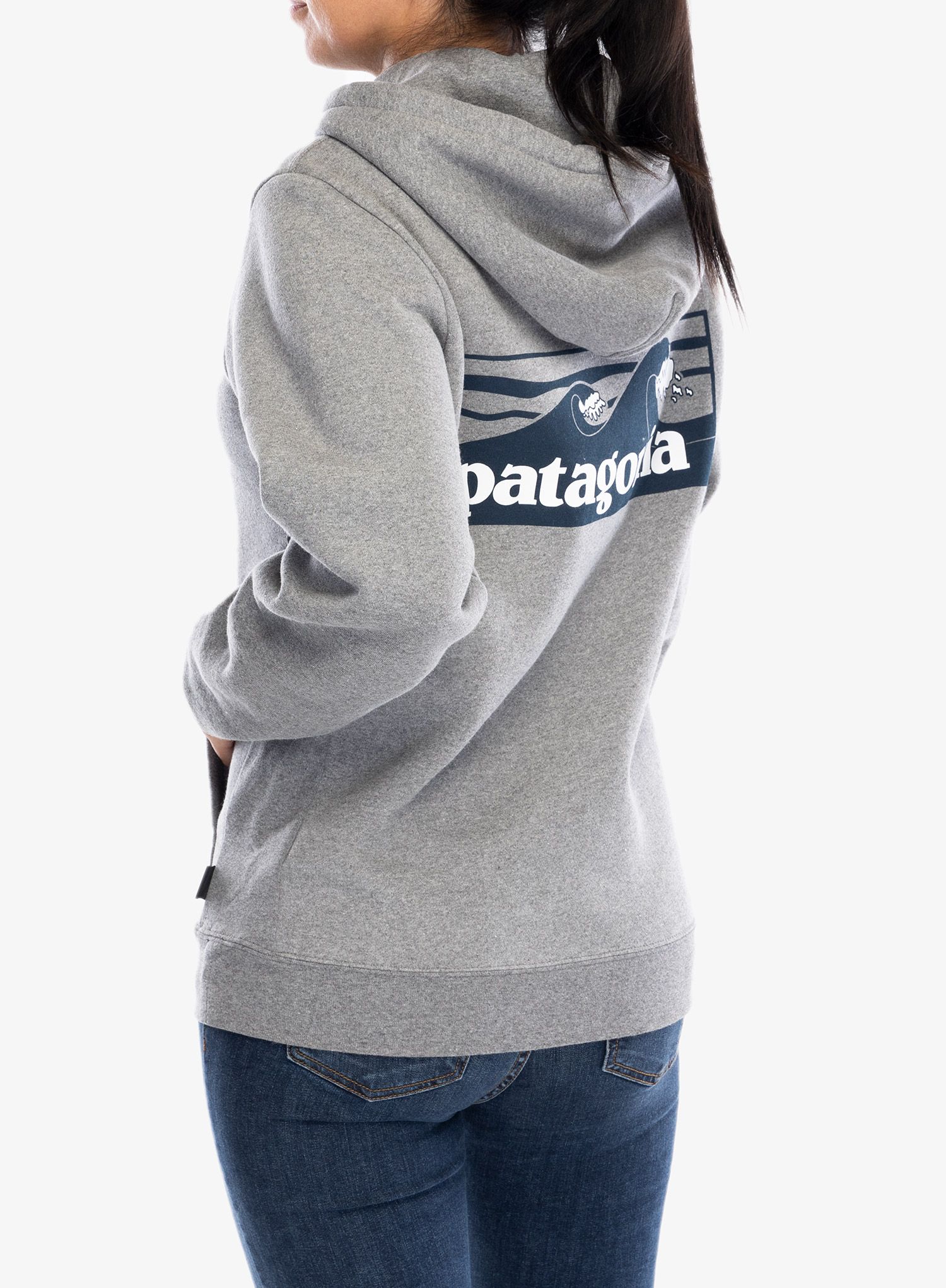 Mikina s kapucí Patagonia Boardshort Logo Uprisal Hoody - gravel heather